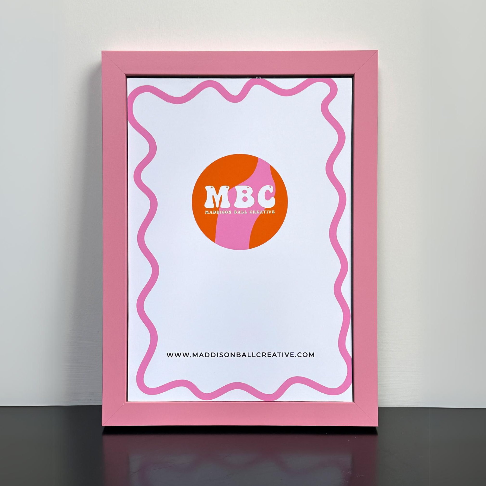 Cotton Candy Pink Wooden Frame