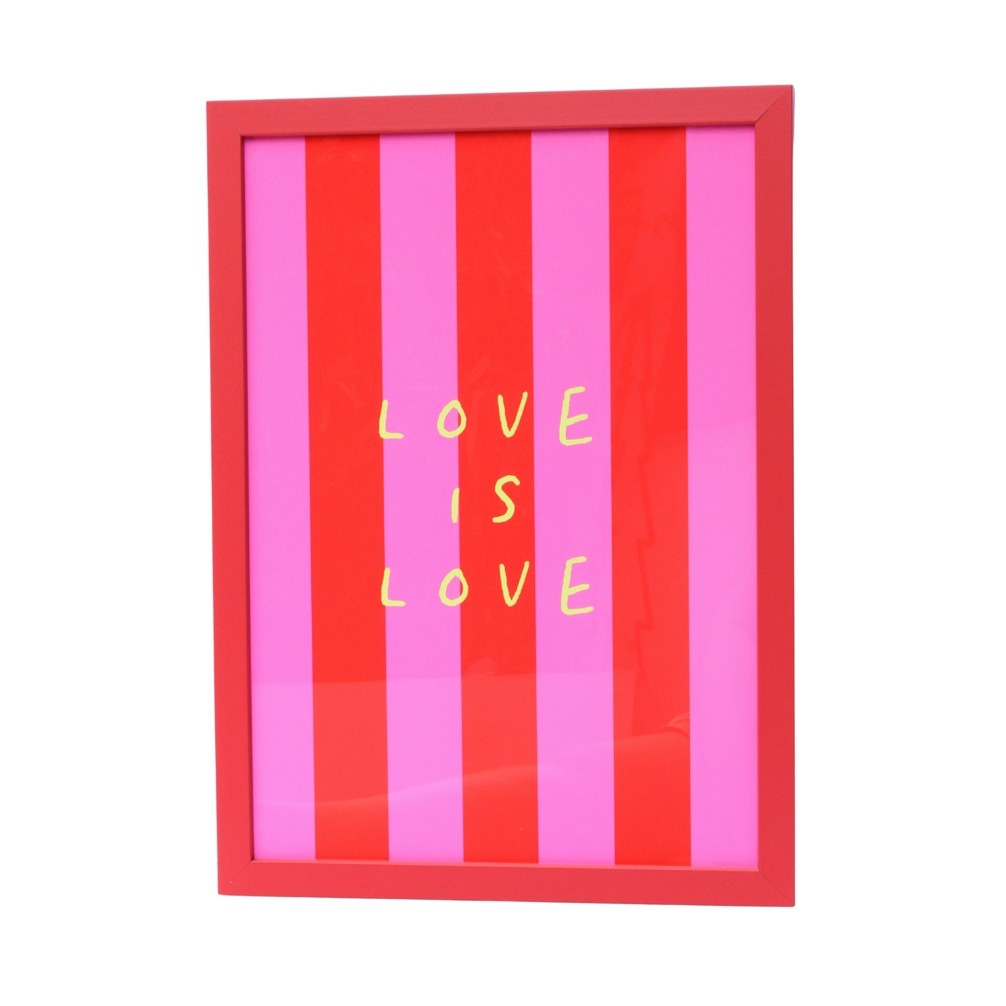 Red Wooden Frame