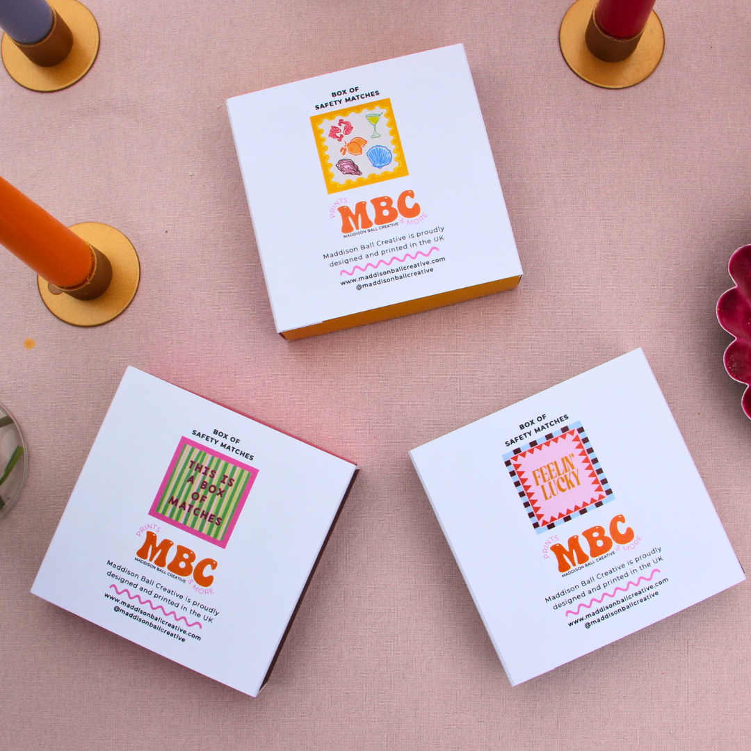 Yellow Postcard Matches