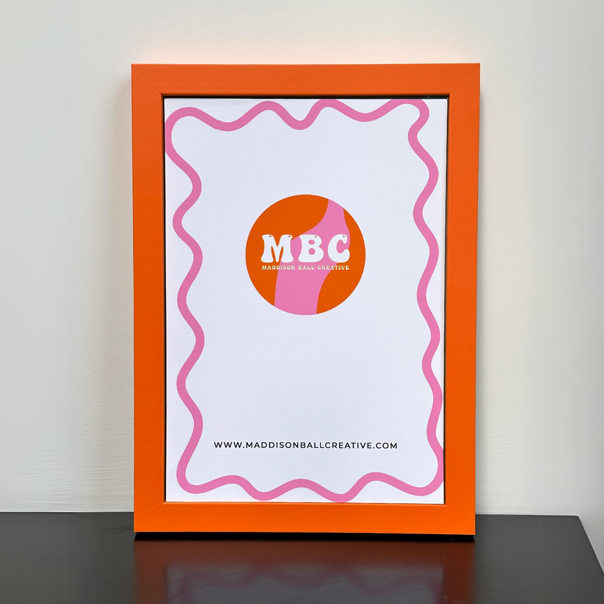 Orange Wooden Frame