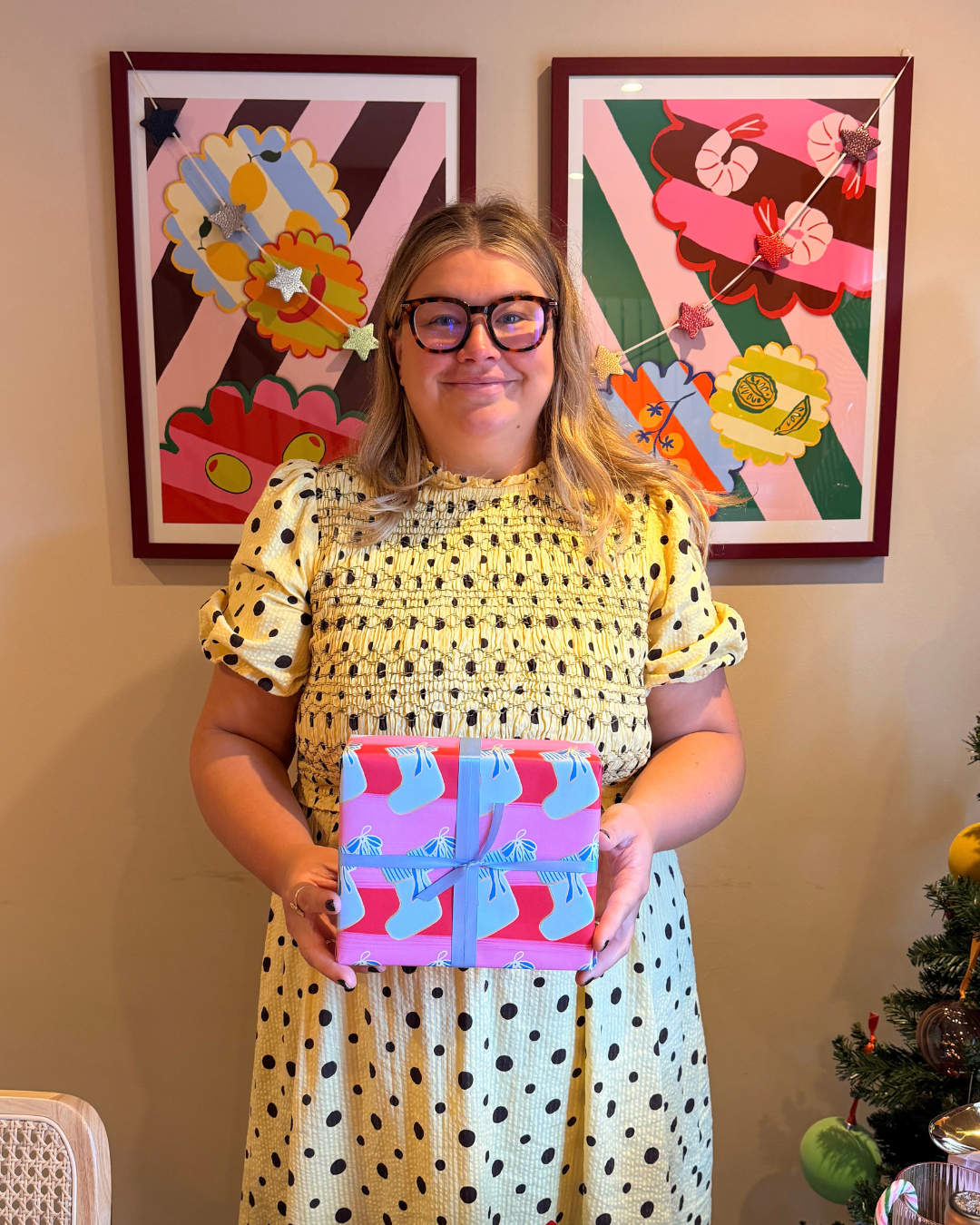 Christmas Stocking Gift Wrap Sheet