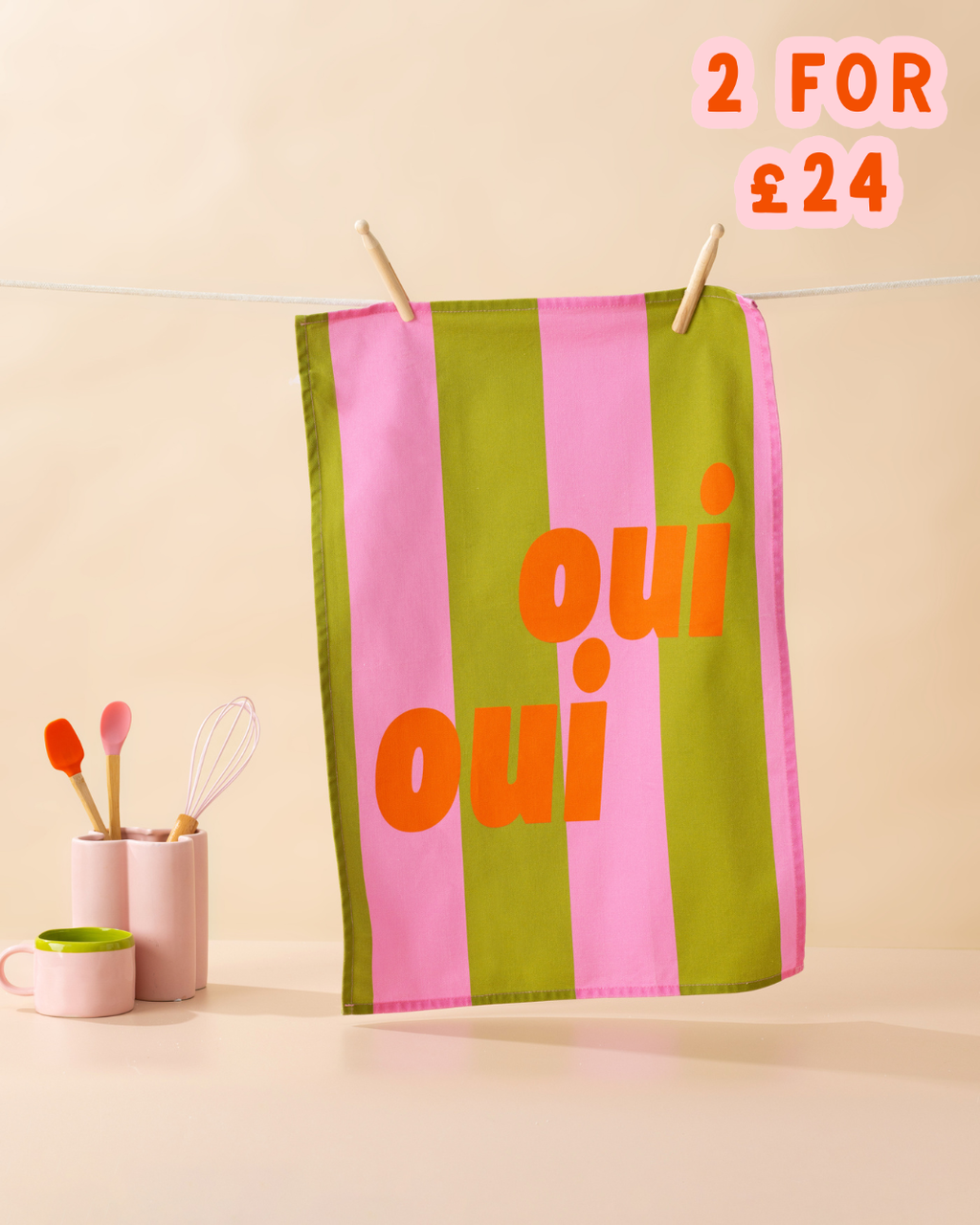 Oui Oui Tea Towel