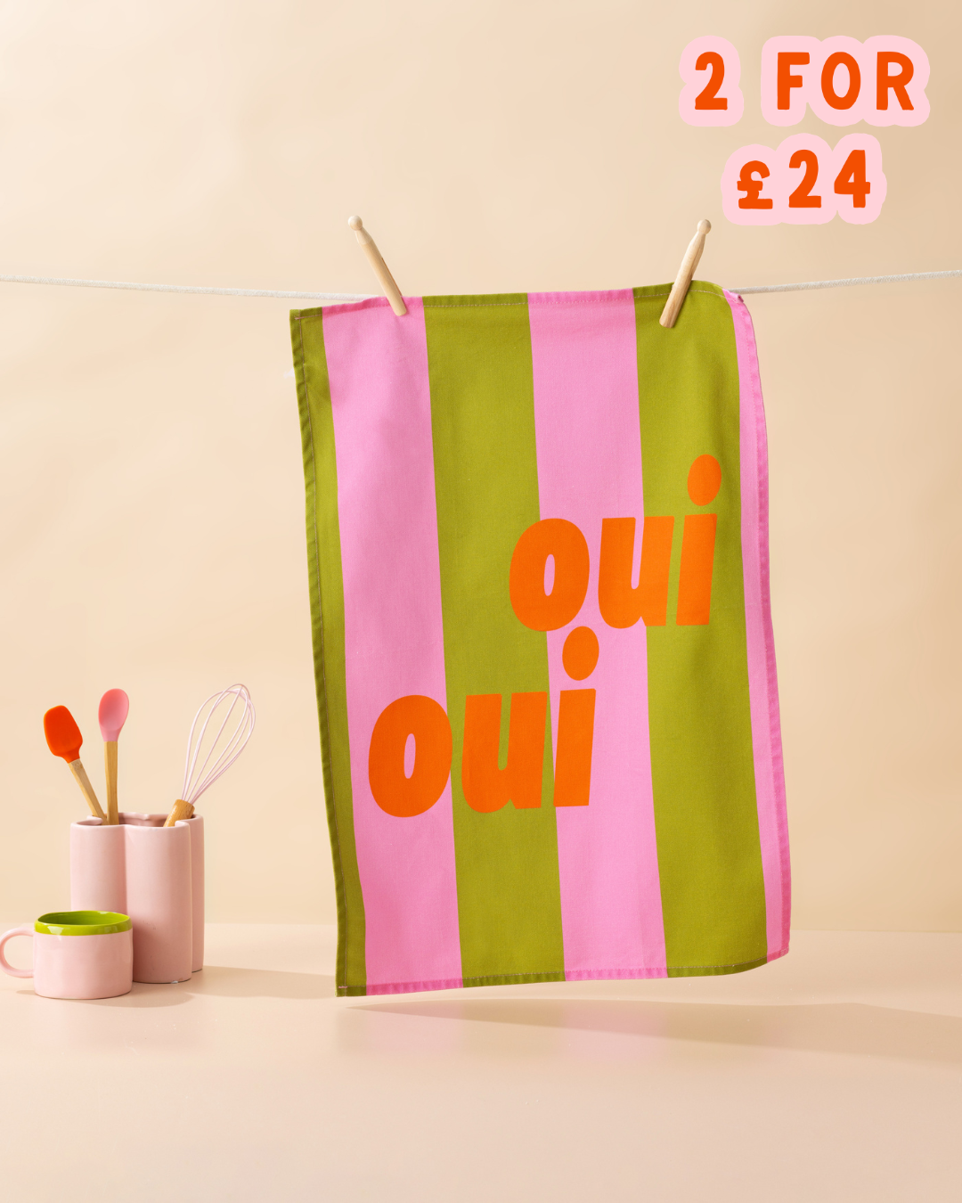 Oui Oui Tea Towel