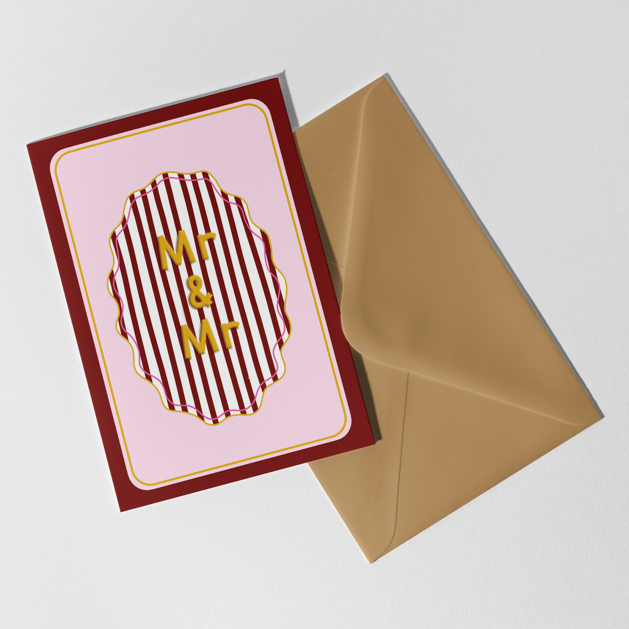 A6 Mr & Mr Embossed Card