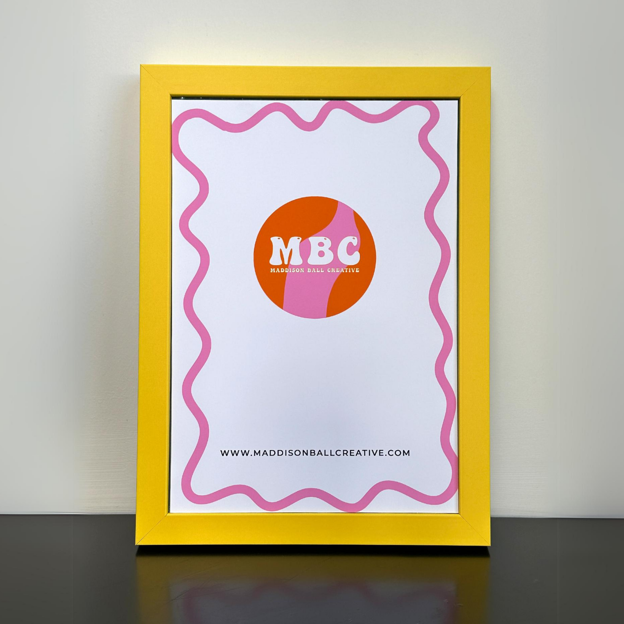 Buttercup Yellow Wooden Frame