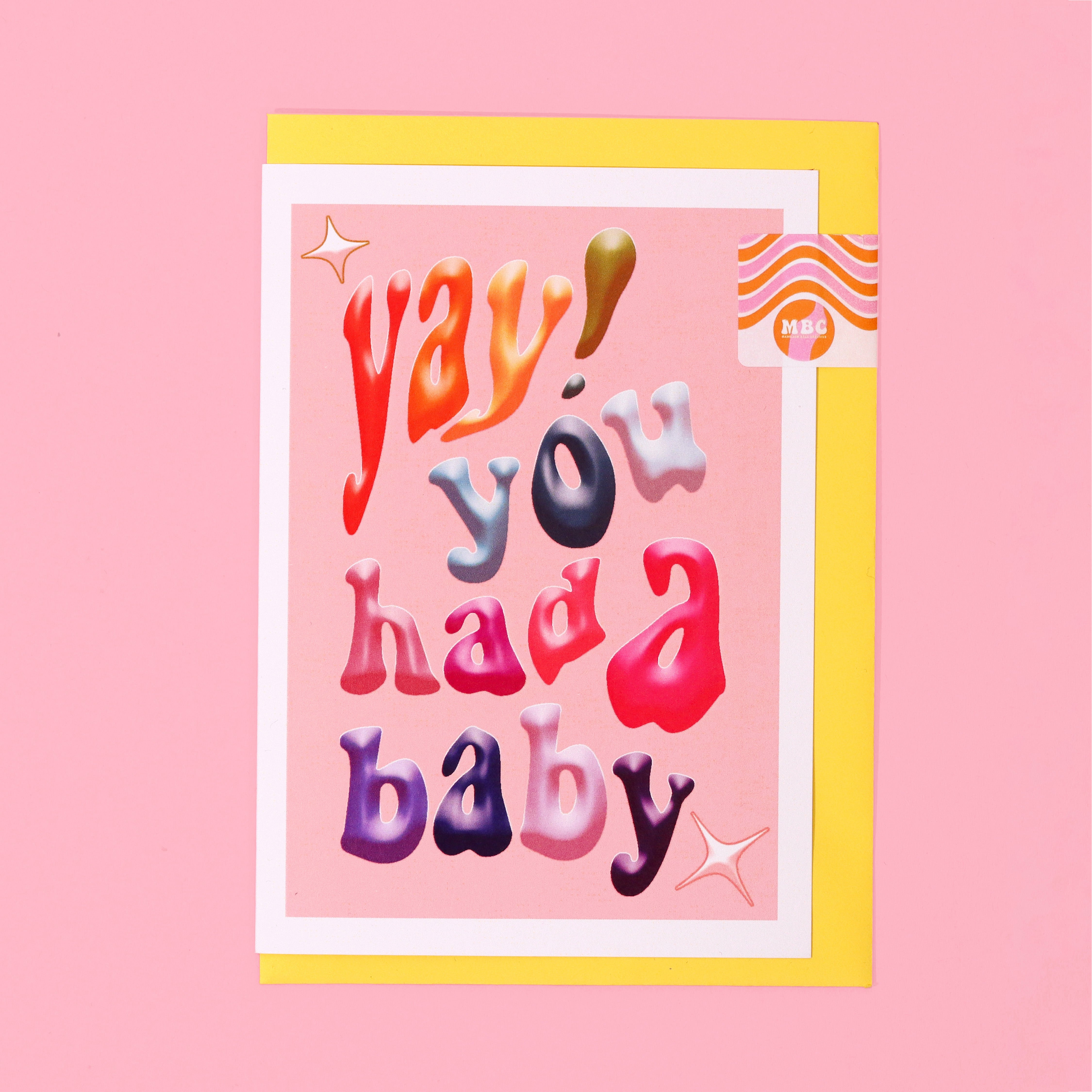 A6 Yay You Had a Baby Card