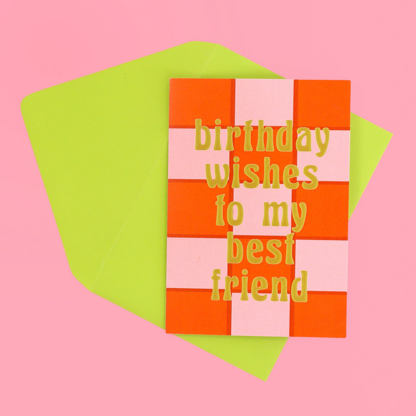 A6 Birthday Wishes to my Best Friend Card
