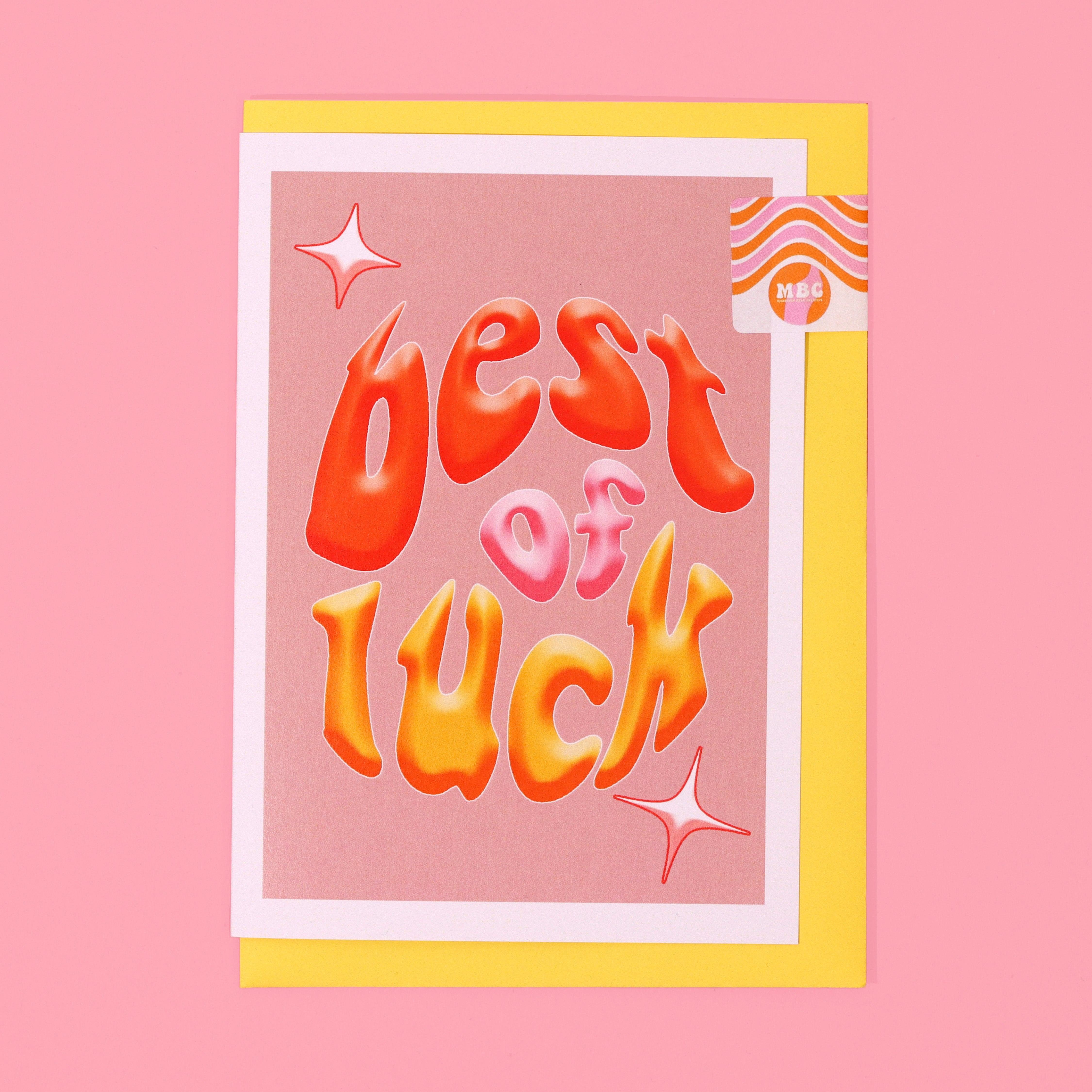 A6 Best of Luck Card