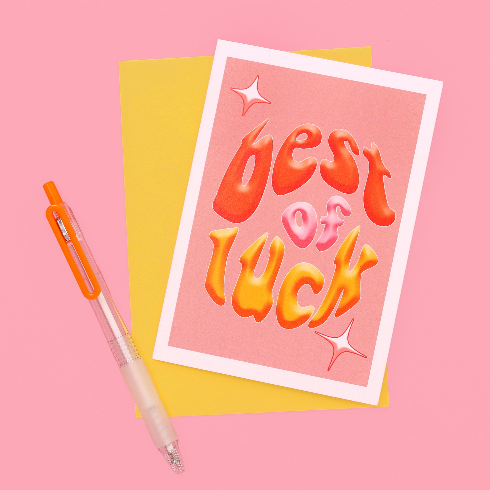 A6 Best of Luck Card