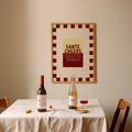 Cheers in Buttermilk & Maroon
