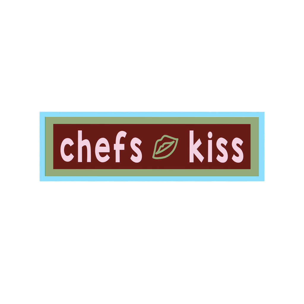 Chefs Kiss Panoramic Framed Print 60cm x 12cm