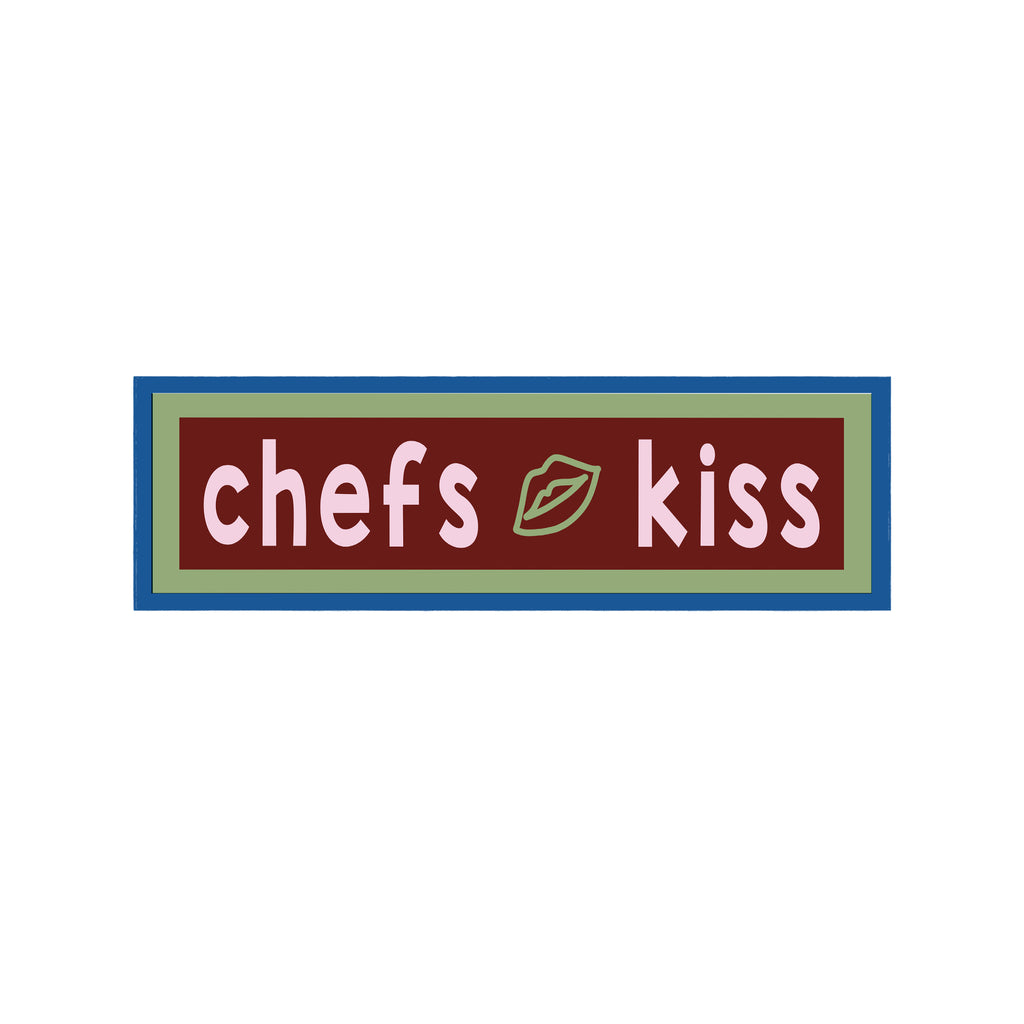 Chefs Kiss Panoramic Framed Print 60cm x 12cm