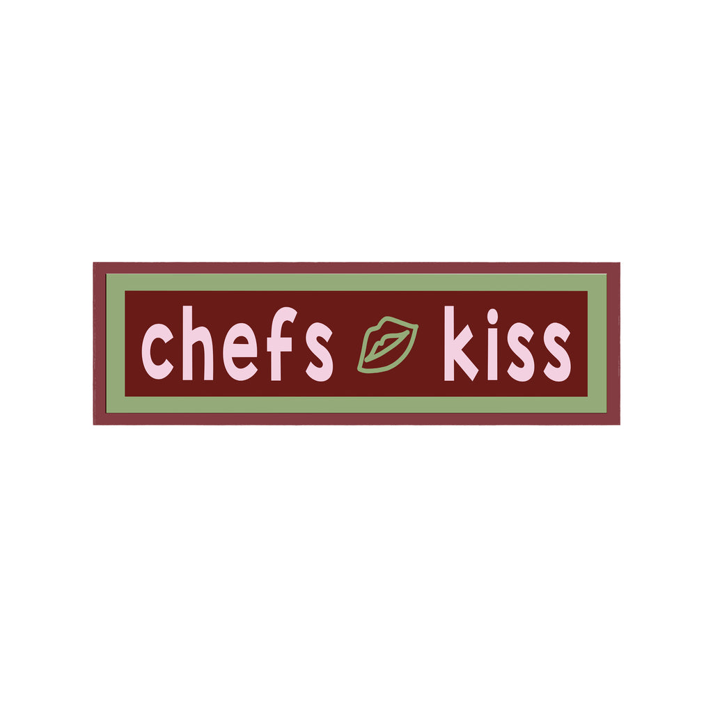 Chefs Kiss Panoramic Framed Print 60cm x 12cm