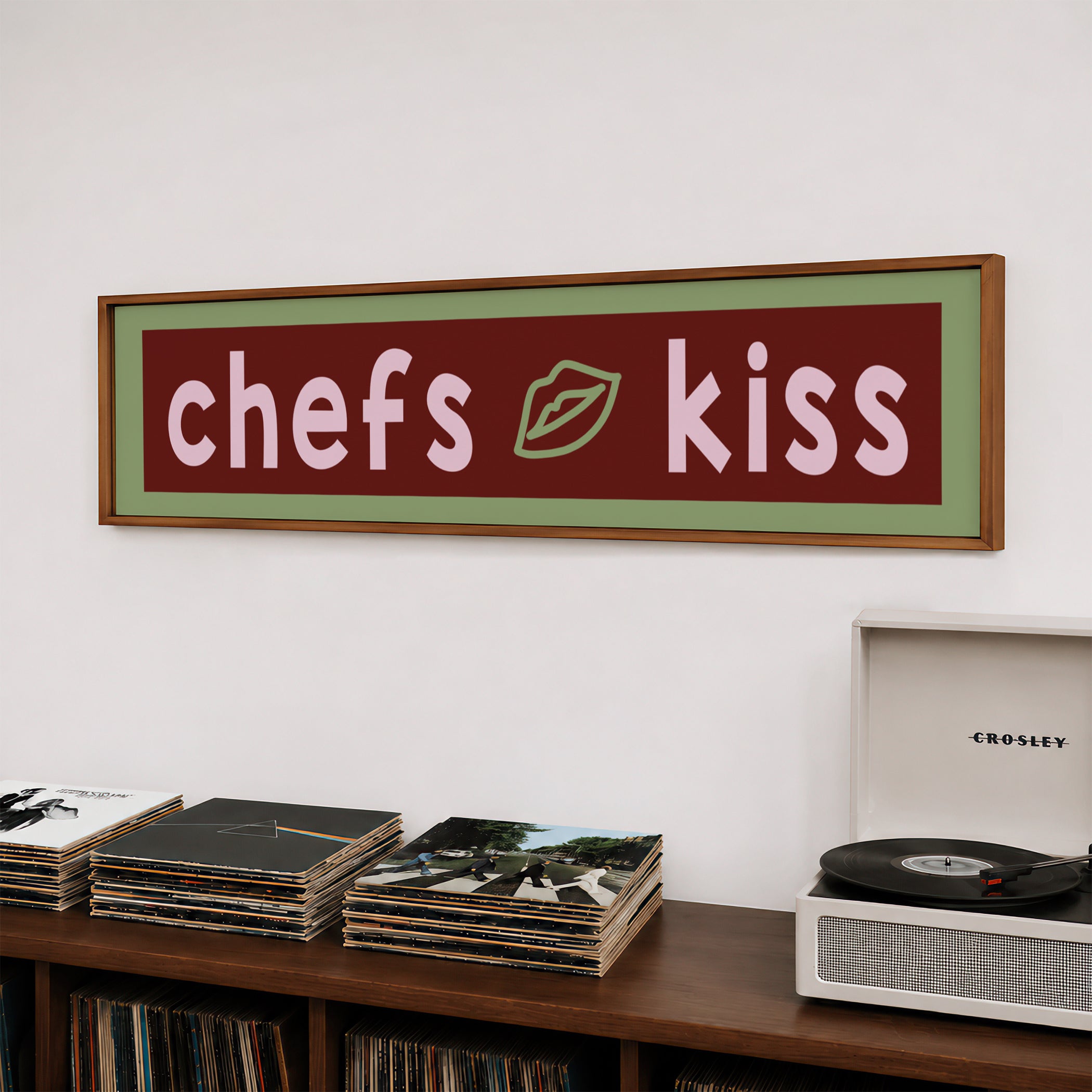 Chefs Kiss Panoramic Framed Print 60cm x 12cm