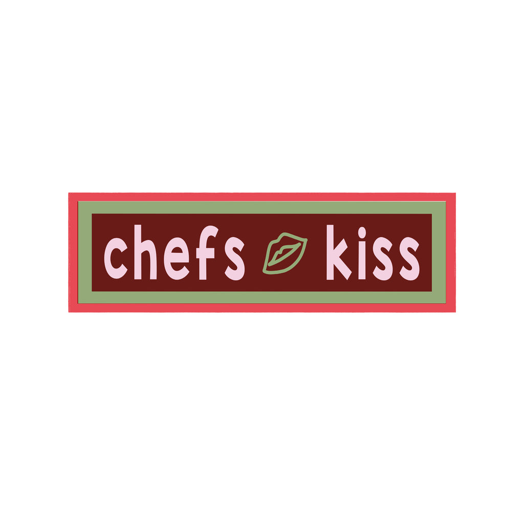 Chefs Kiss Panoramic Framed Print 60cm x 12cm