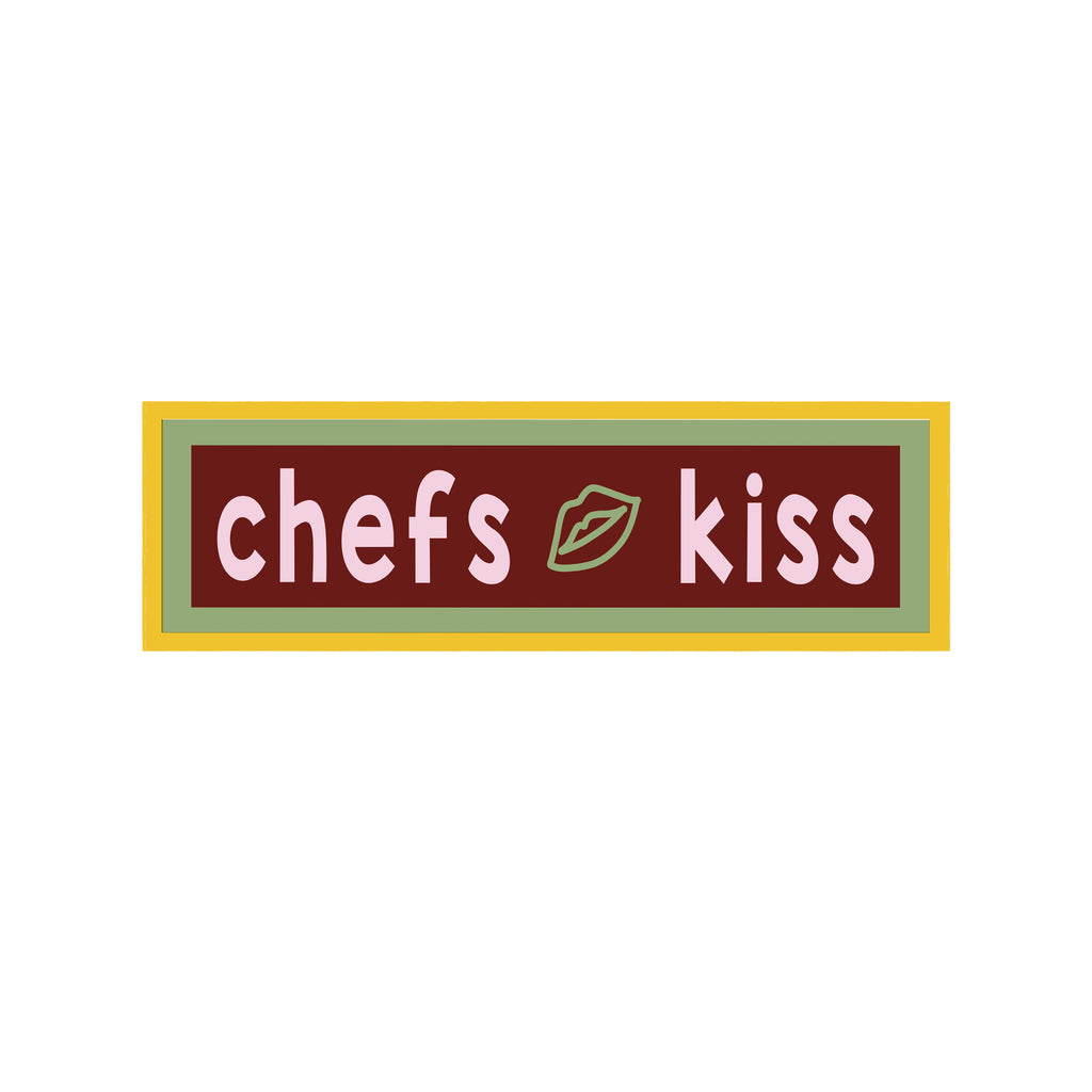 Chefs Kiss Panoramic Framed Print 60cm x 12cm