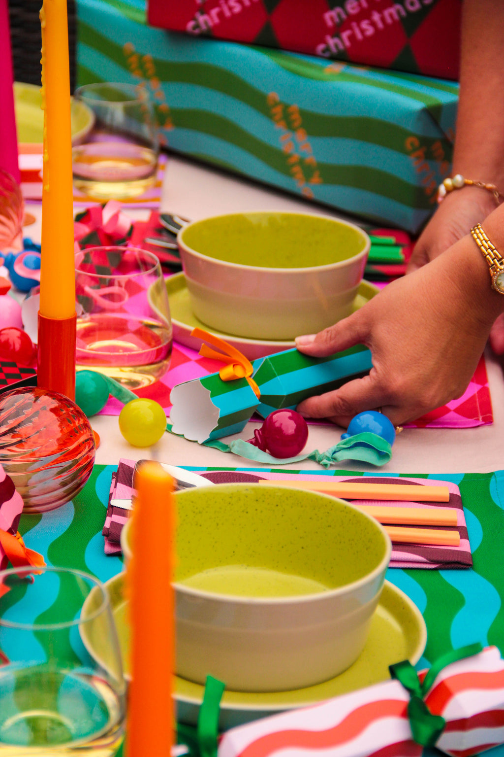 Blue & Green Christmas Crackers