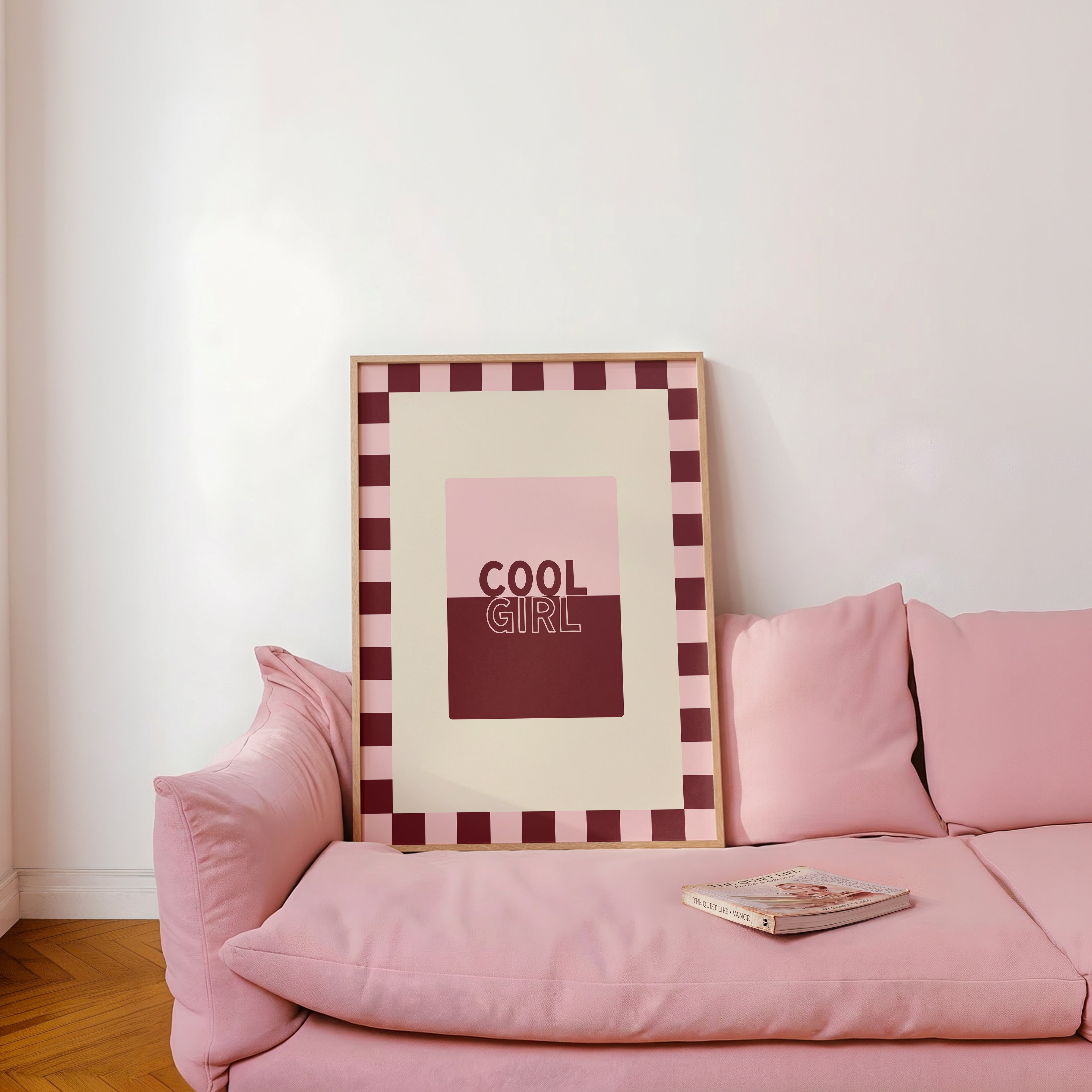 Cool Girl in Cotton Candy & Maroon