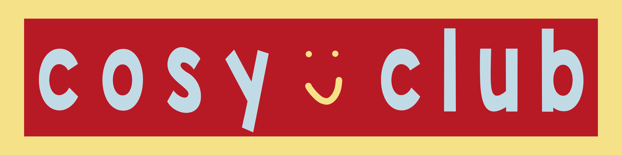 Cosy Club Panoramic Framed Print 60cm x 12cm