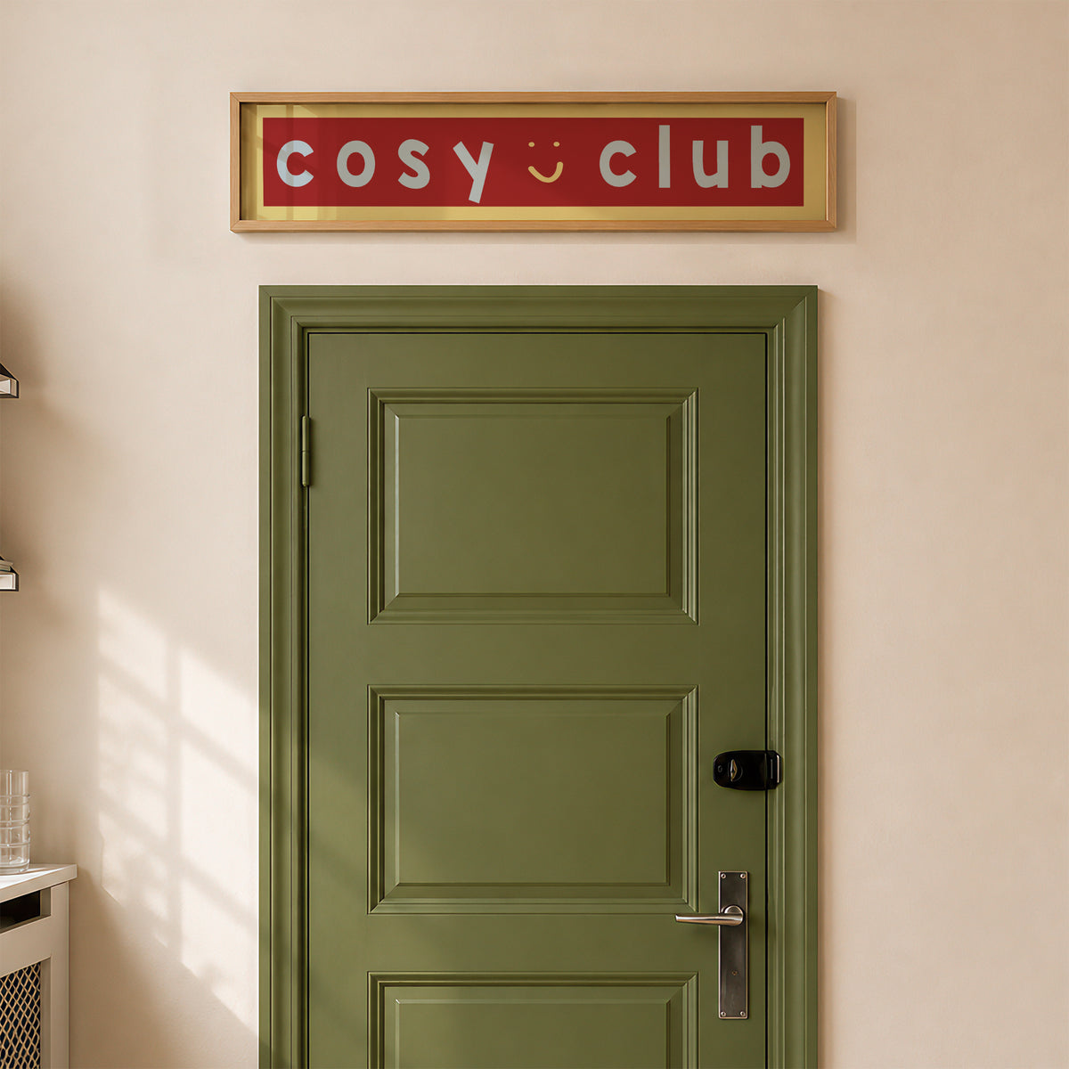 Cosy Club Panoramic Framed Print 60cm x 12cm