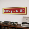 Cosy Club Panoramic Framed Print 60cm x 12cm