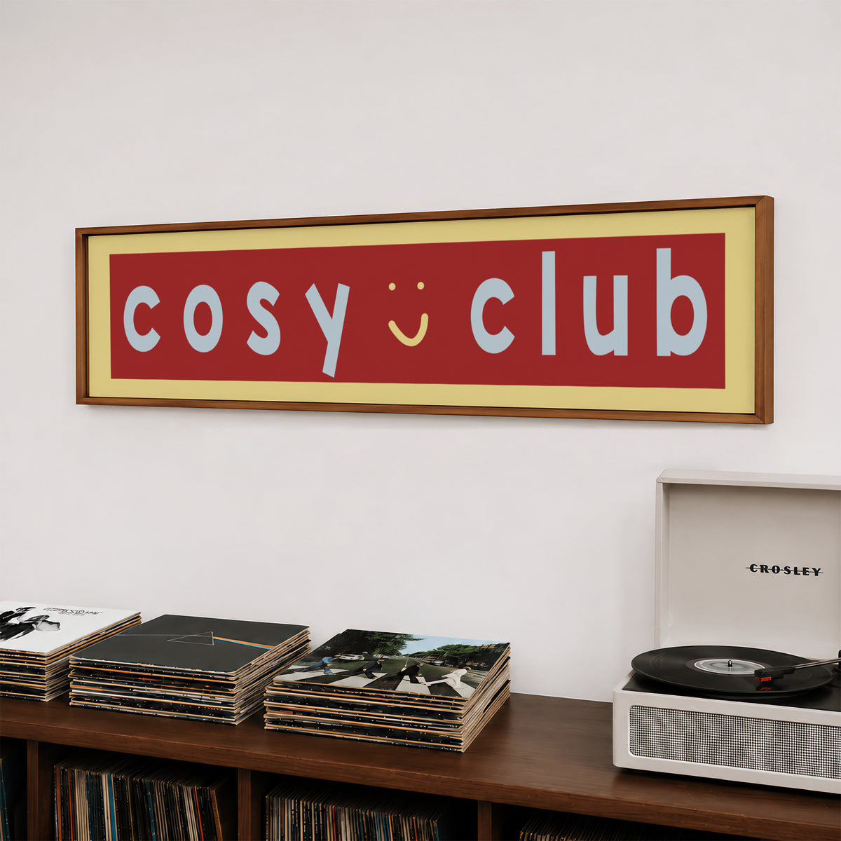 Cosy Club Panoramic Framed Print 60cm x 12cm