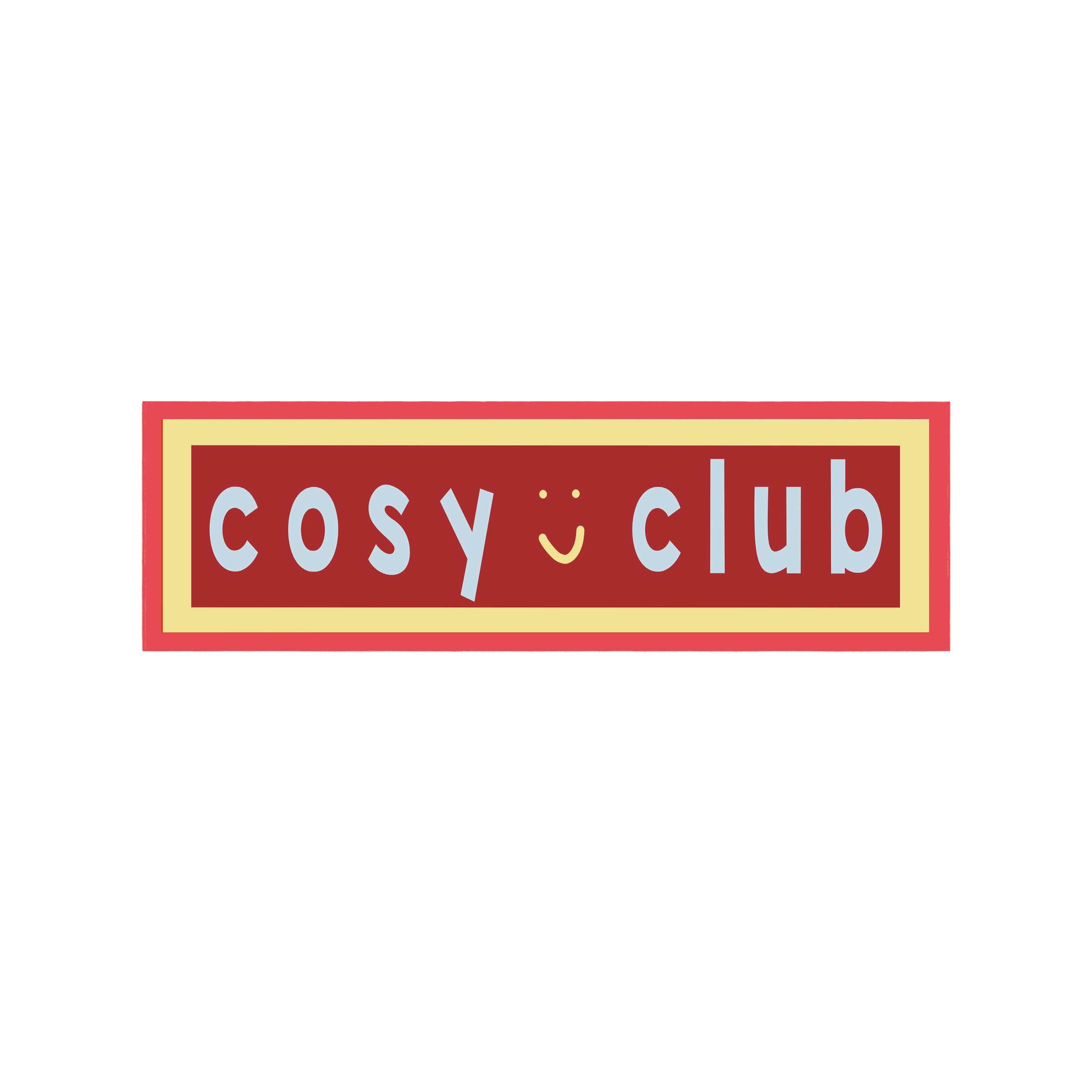 Cosy Club Panoramic Framed Print 60cm x 12cm