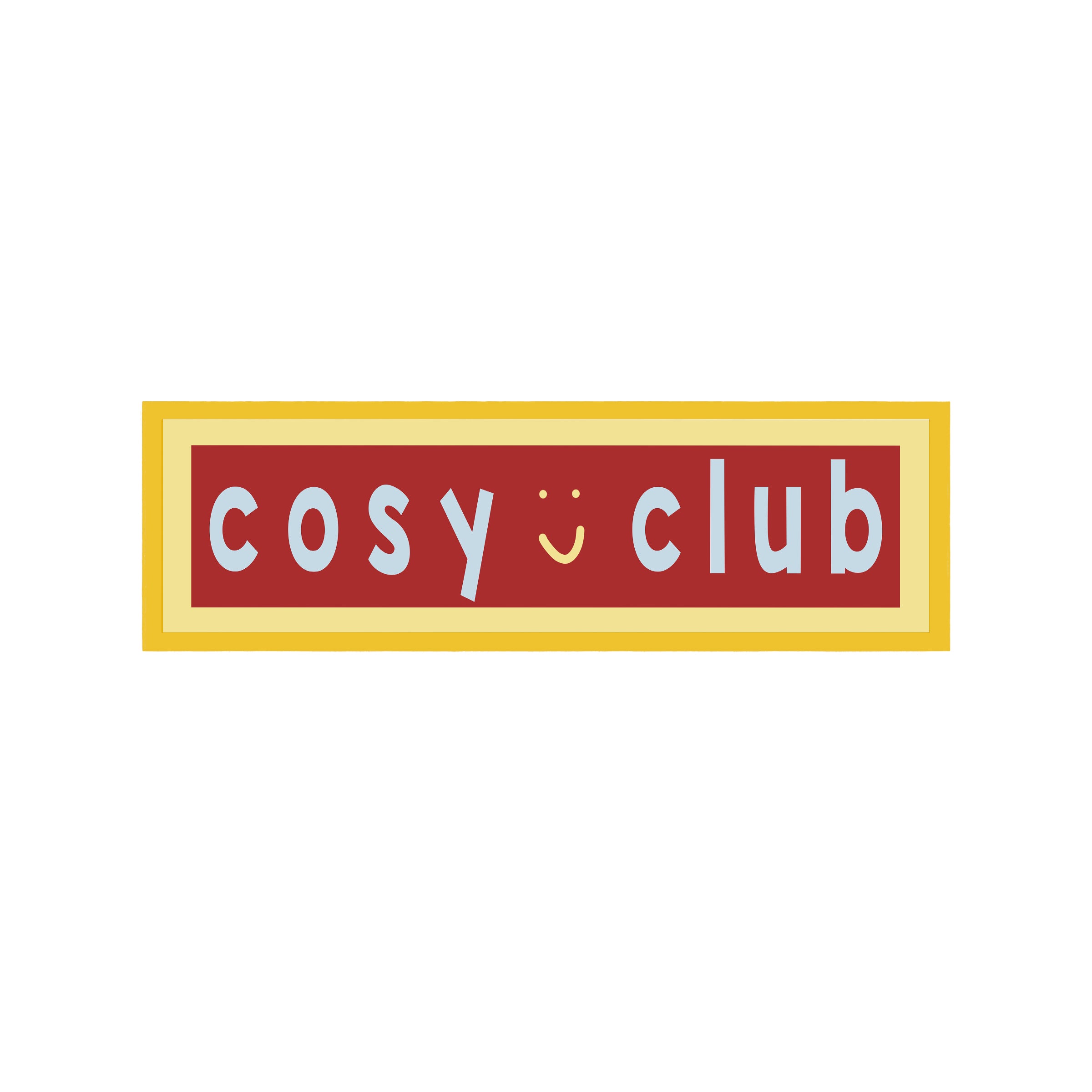 Cosy Club Panoramic Framed Print 60cm x 12cm