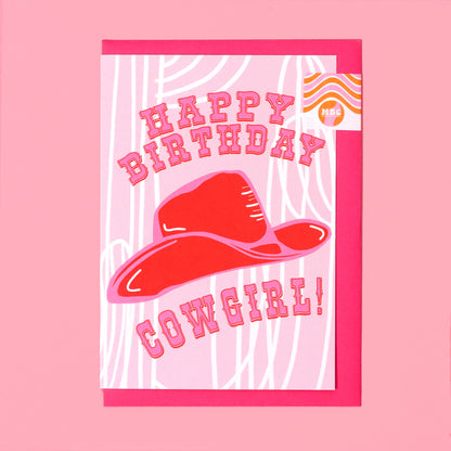 A6 Happy Birthday Cowgirl Card (SAMPLE)