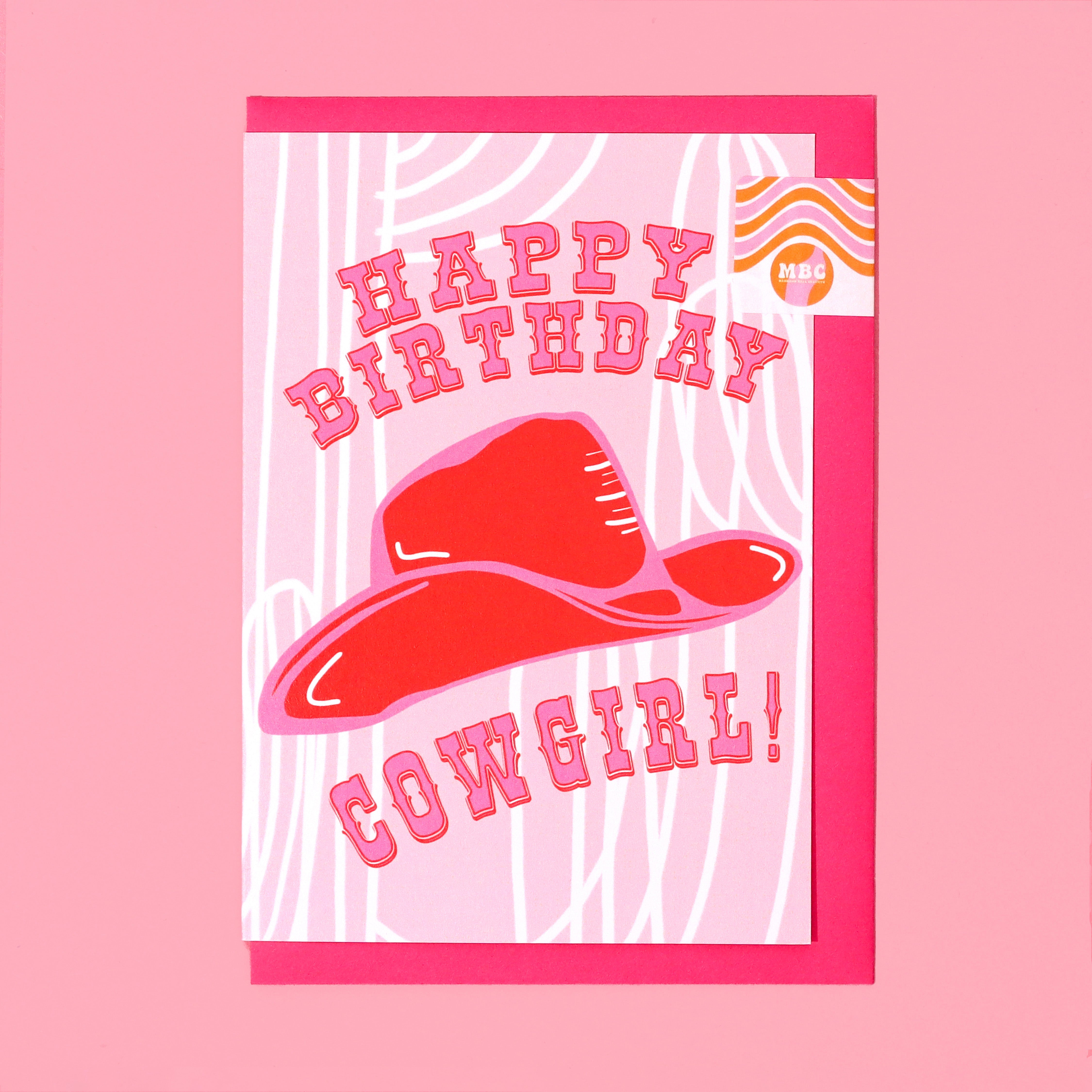 A6 Happy Birthday Cowgirl Card