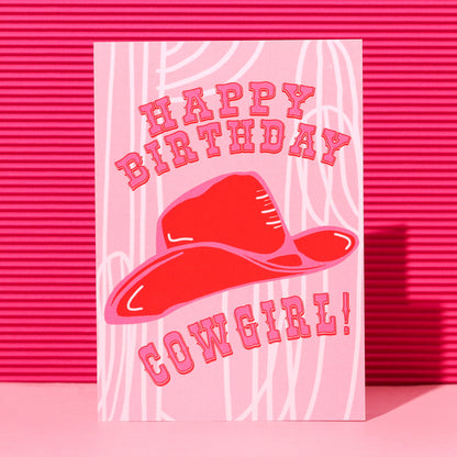 A6 Happy Birthday Cowgirl Card (SAMPLE)