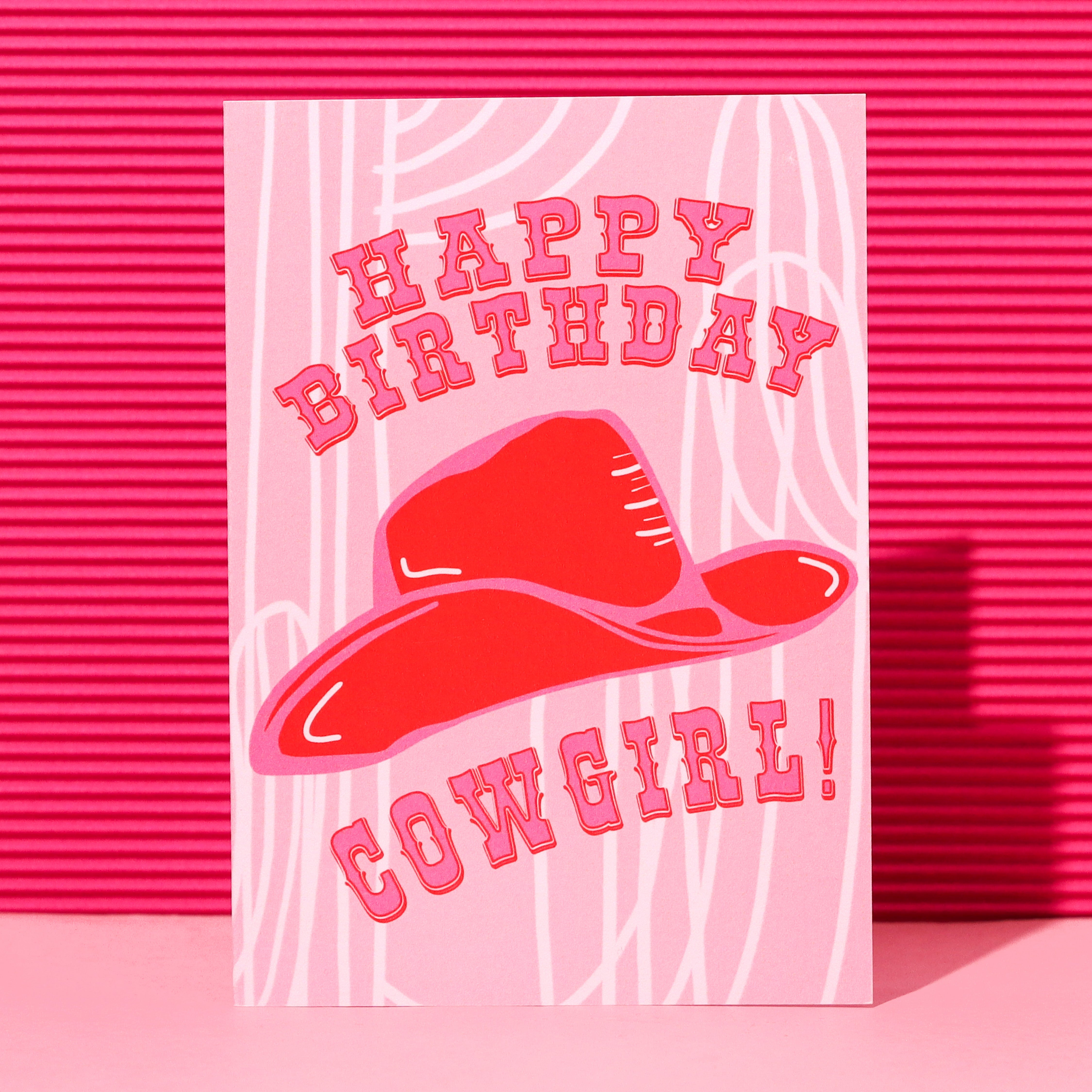 A6 Happy Birthday Cowgirl Card