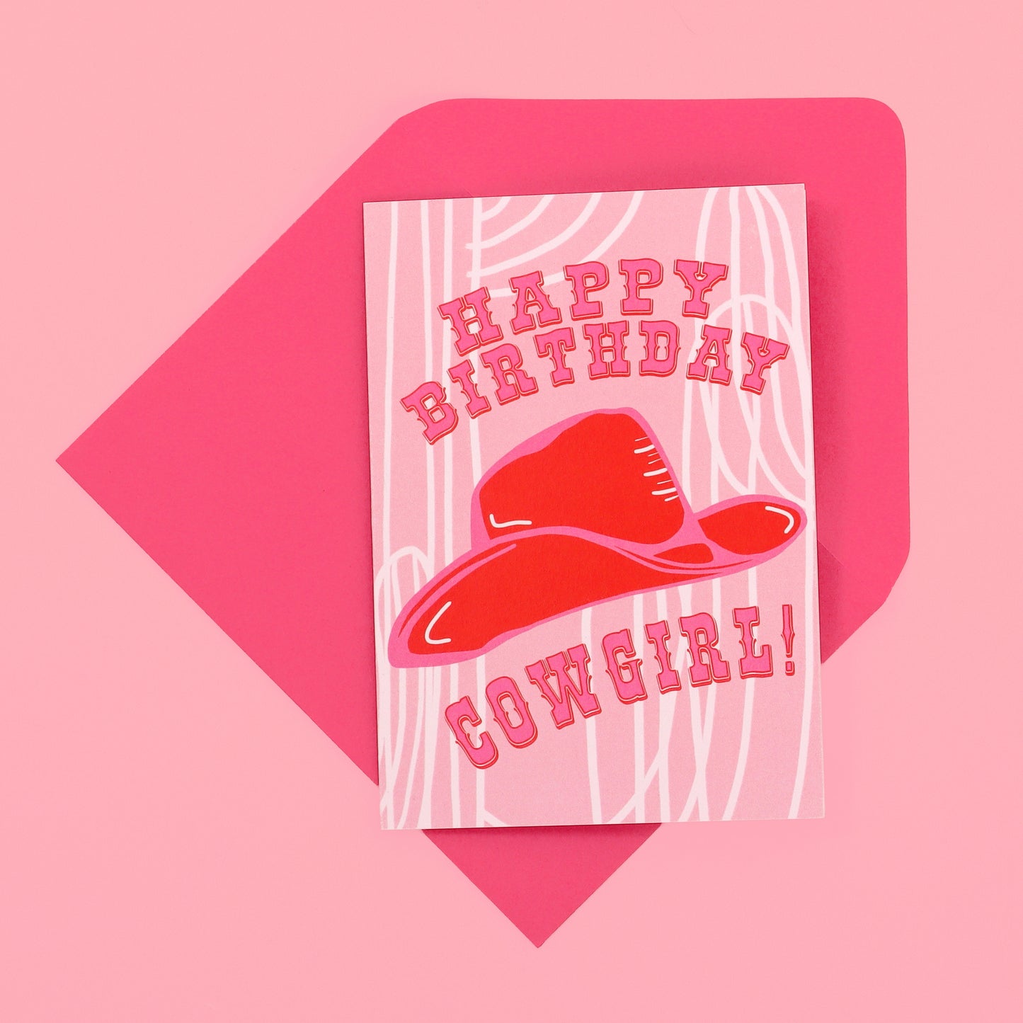 A6 Happy Birthday Cowgirl Card