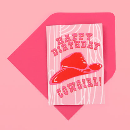 A6 Happy Birthday Cowgirl Card (SAMPLE)