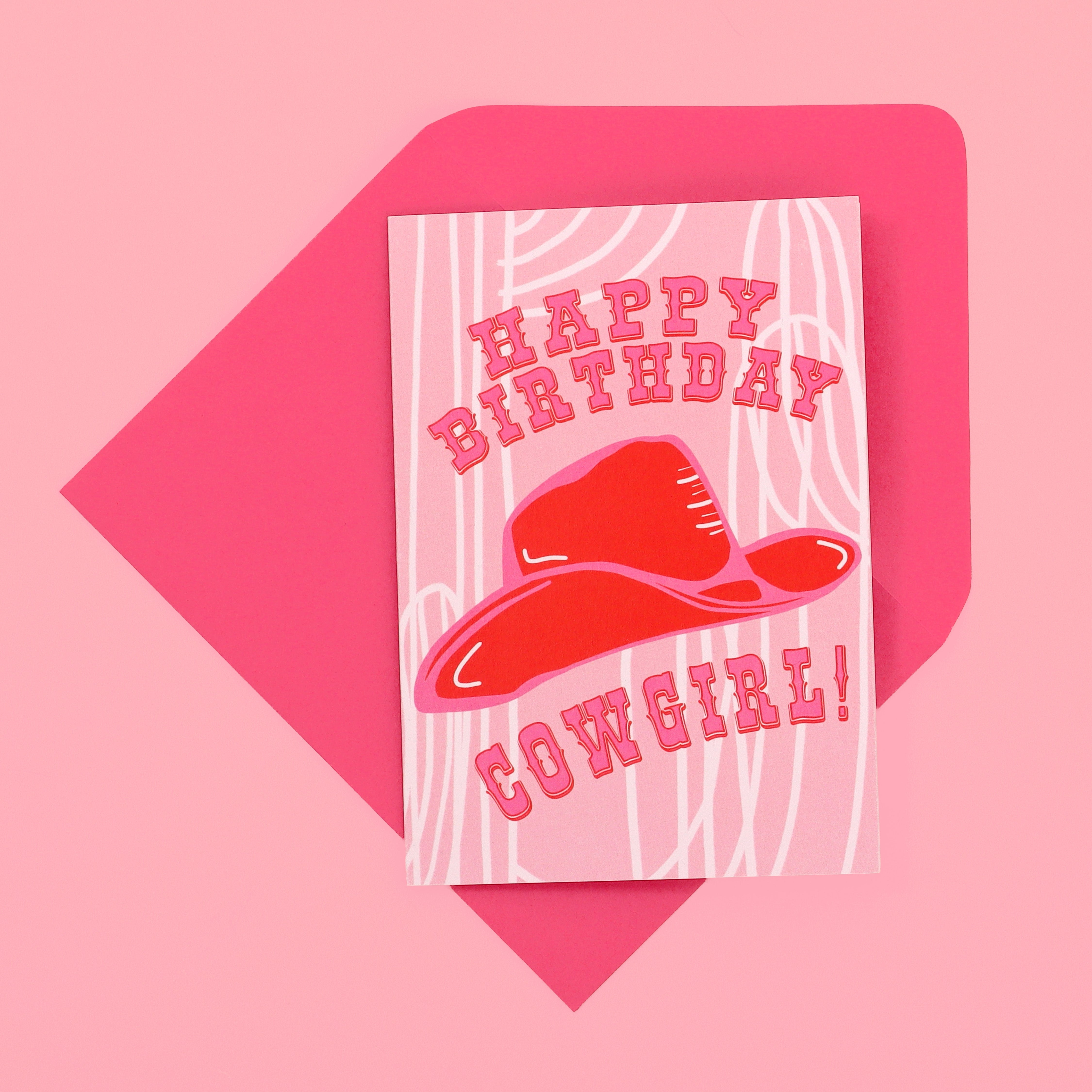 SAMPLE A6 Happy Birthday Cowgirl Card