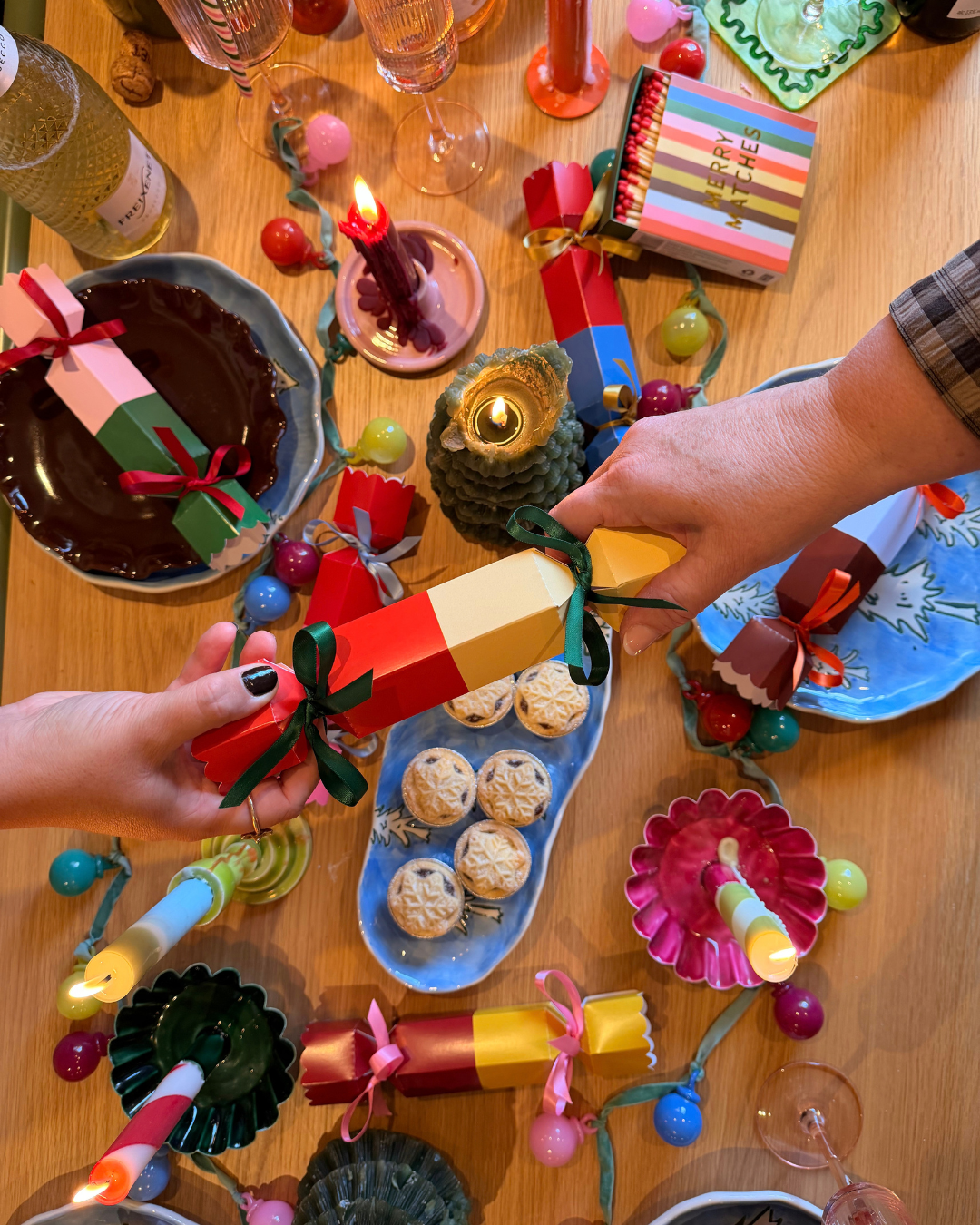 Fill-Your-Own Yellow & Orange Christmas Crackers