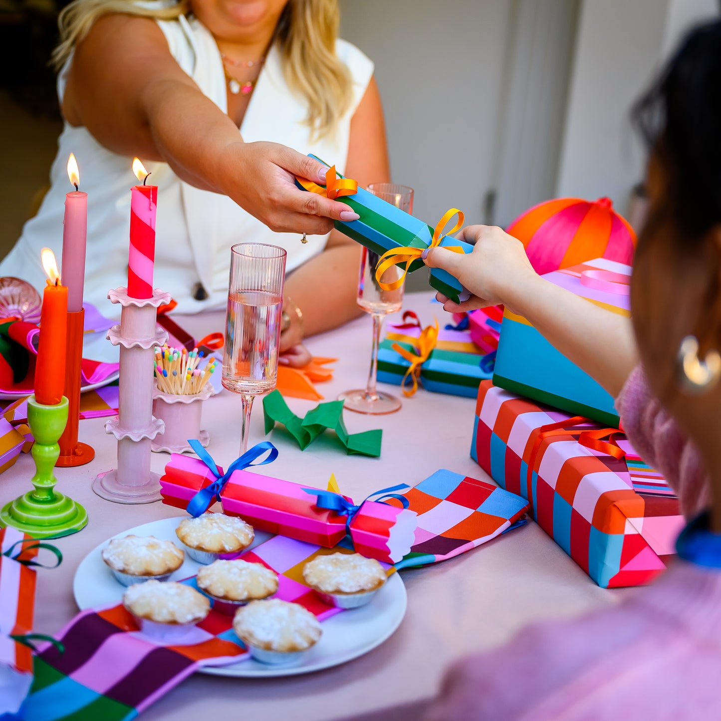 Multi Stripe Christmas Crackers