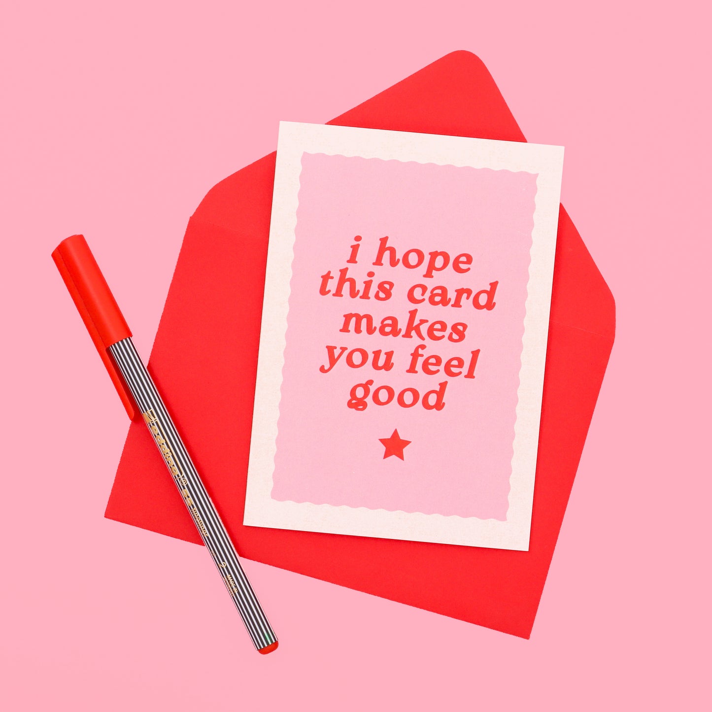 A6 I Hope This Card Makes You Feel Good Card