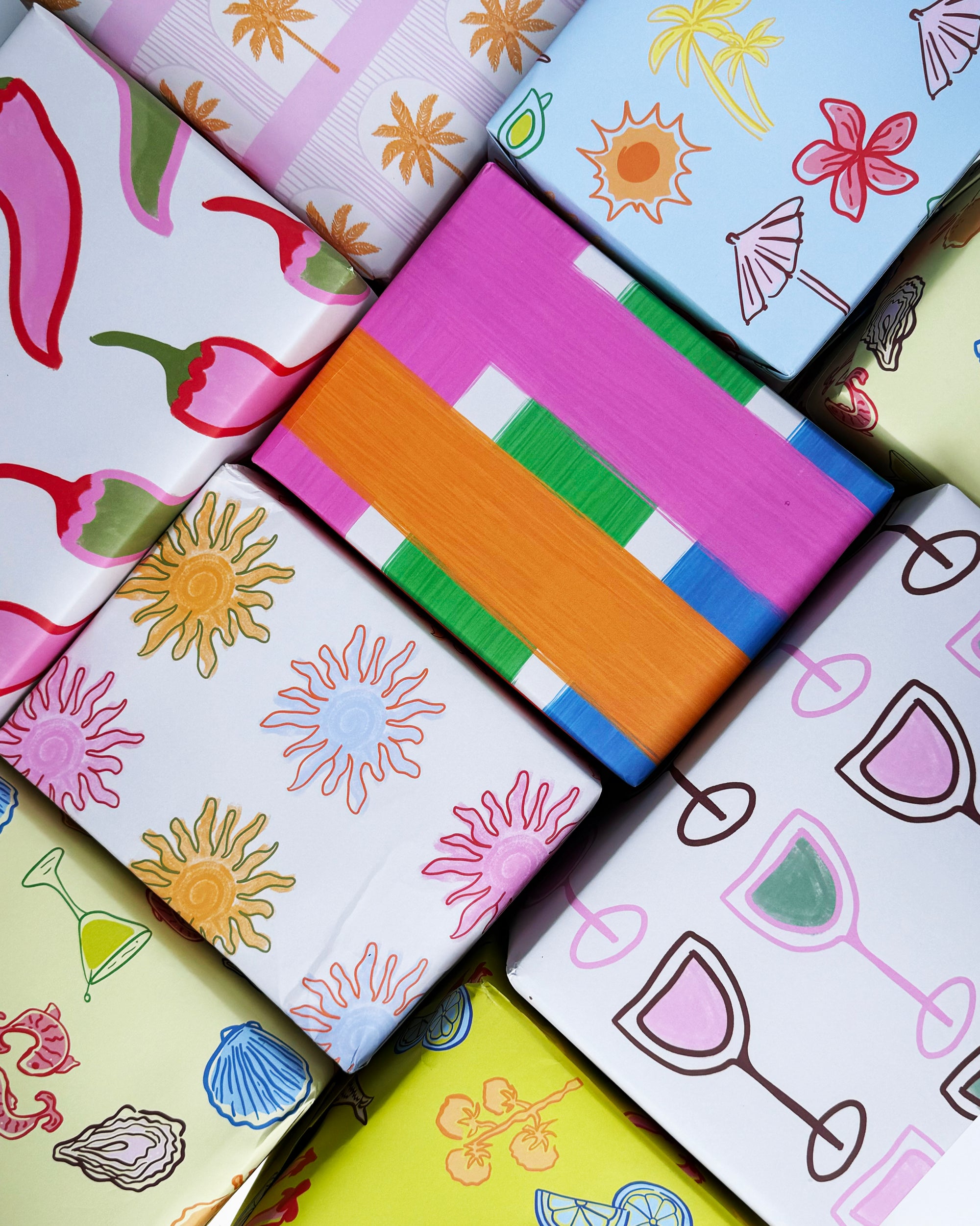 Wine Pattern Gift Wrap
