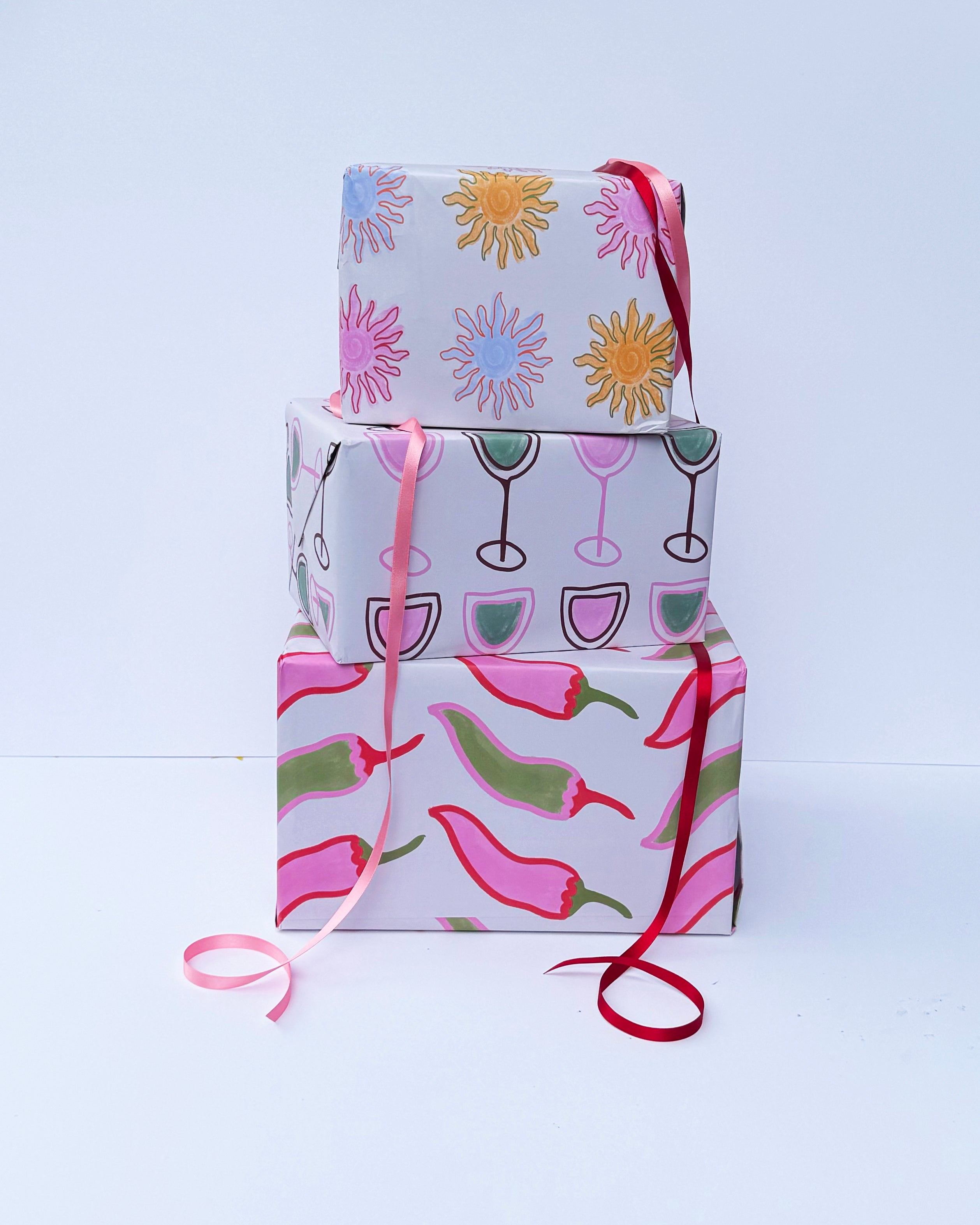 Wine Pattern Gift Wrap