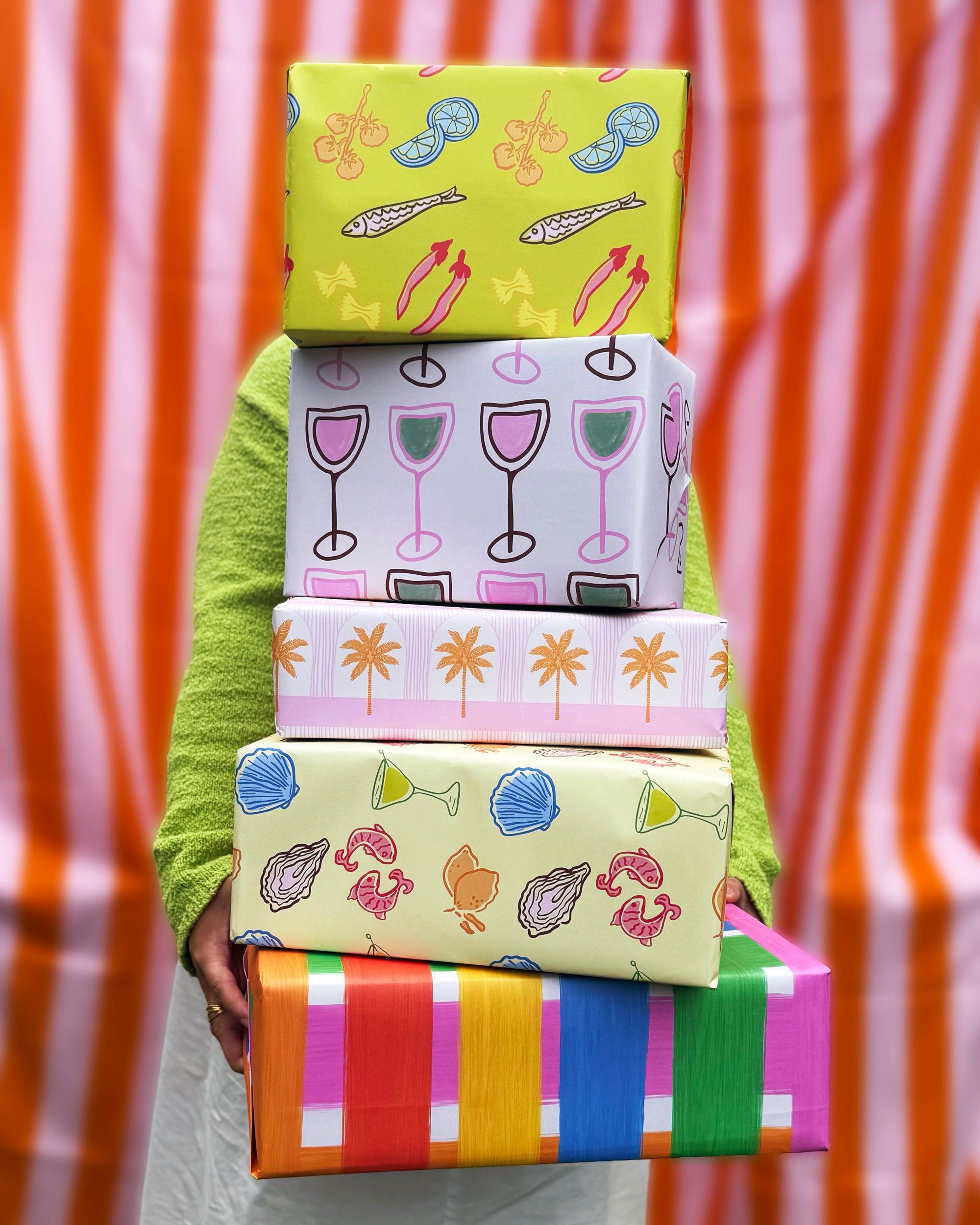 Wine Pattern Gift Wrap