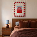 Good Night Sweet Dreams in Baby Blue & Crimson