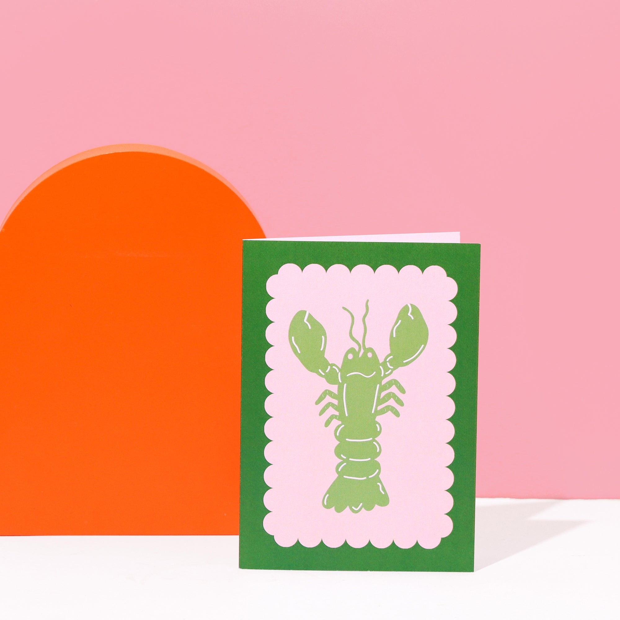 A6 Lobster Scallop Card (more colours)