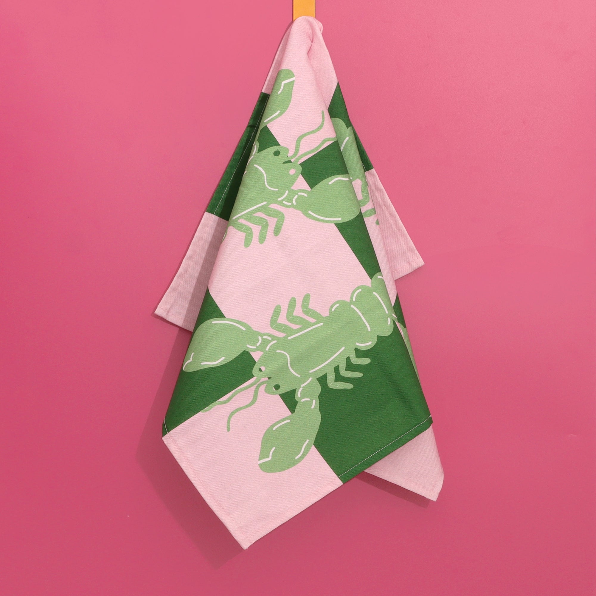 Lobster Tile Tea Towel