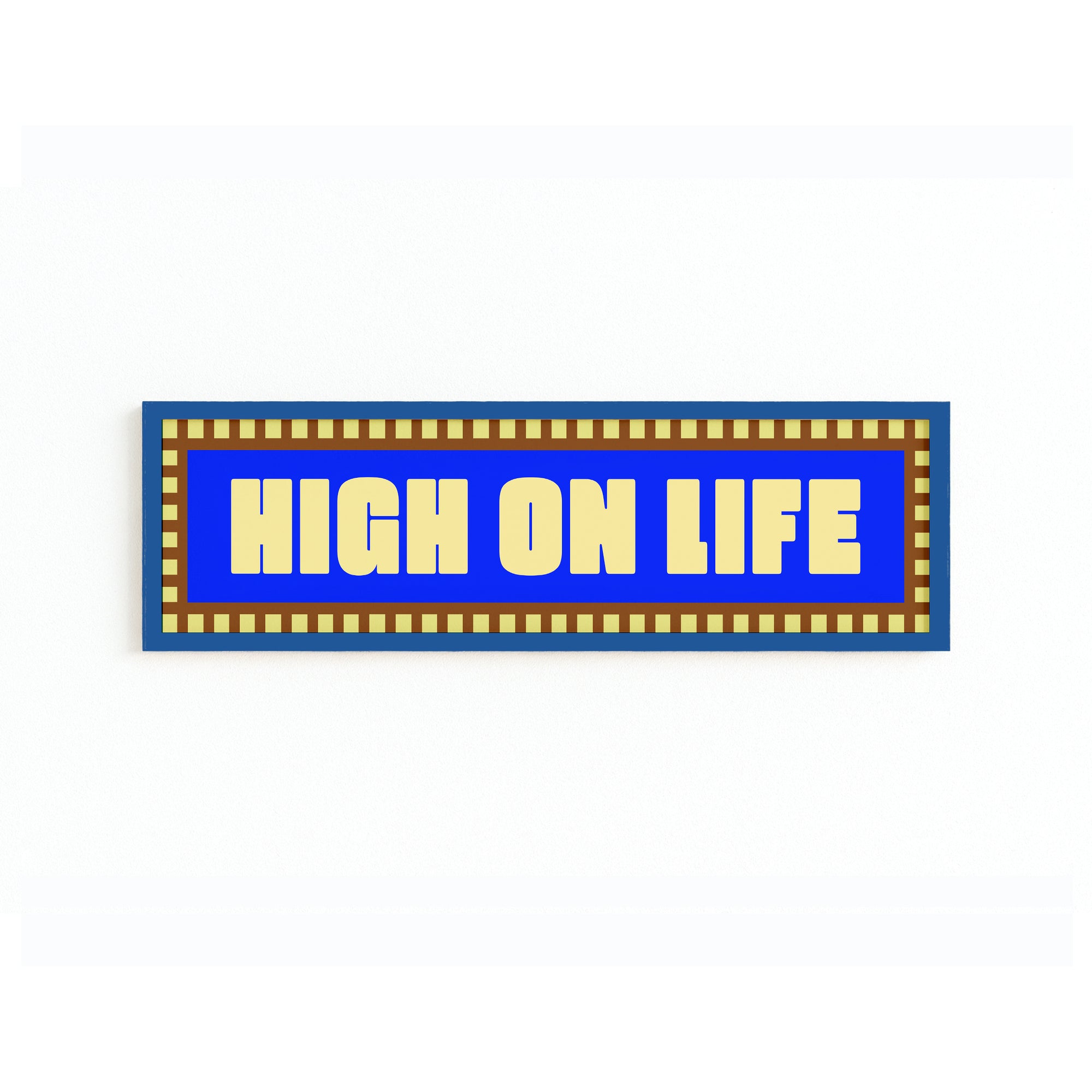 High On Life Panoramic Framed Print