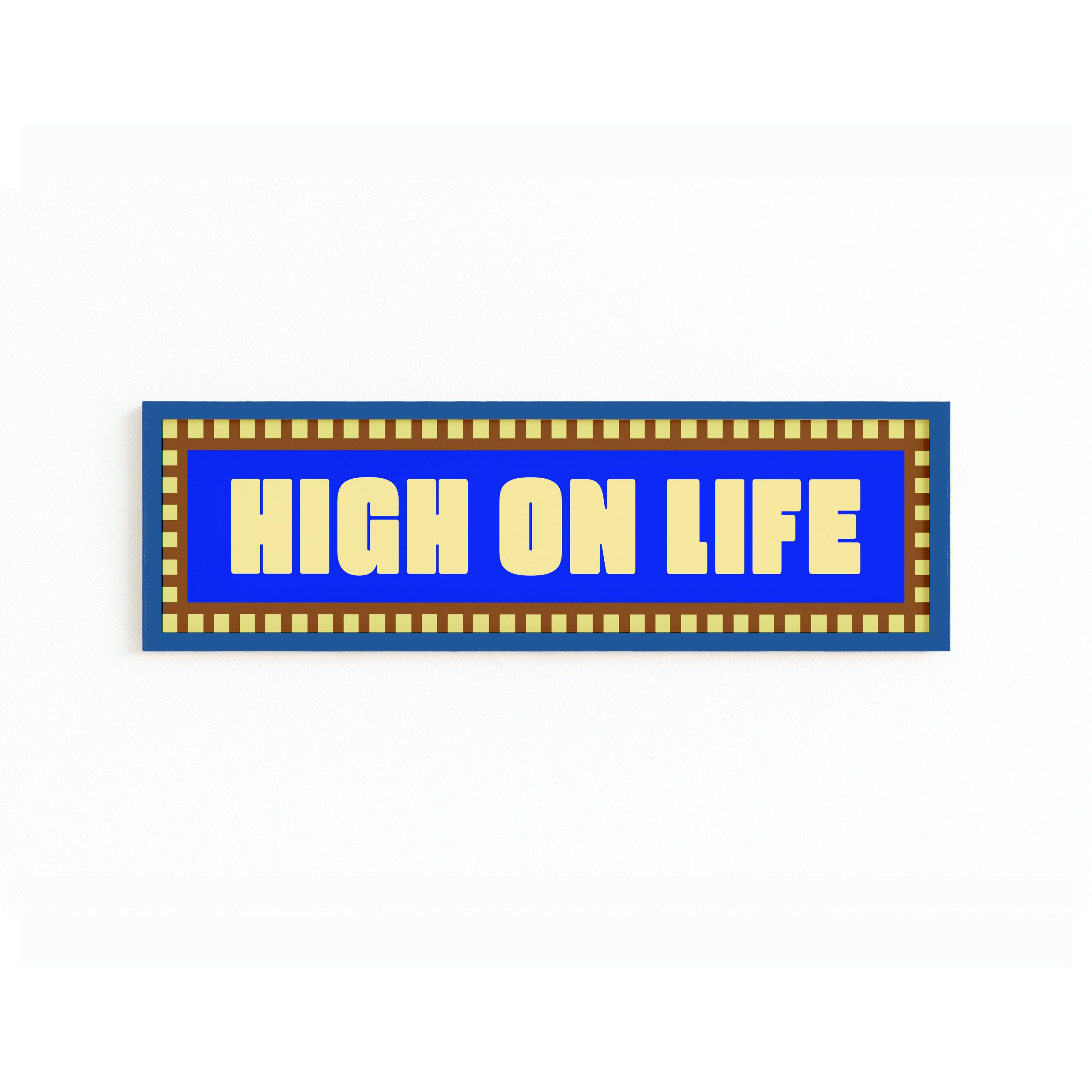 High On Life Panoramic Framed Print 60cm x 12cm
