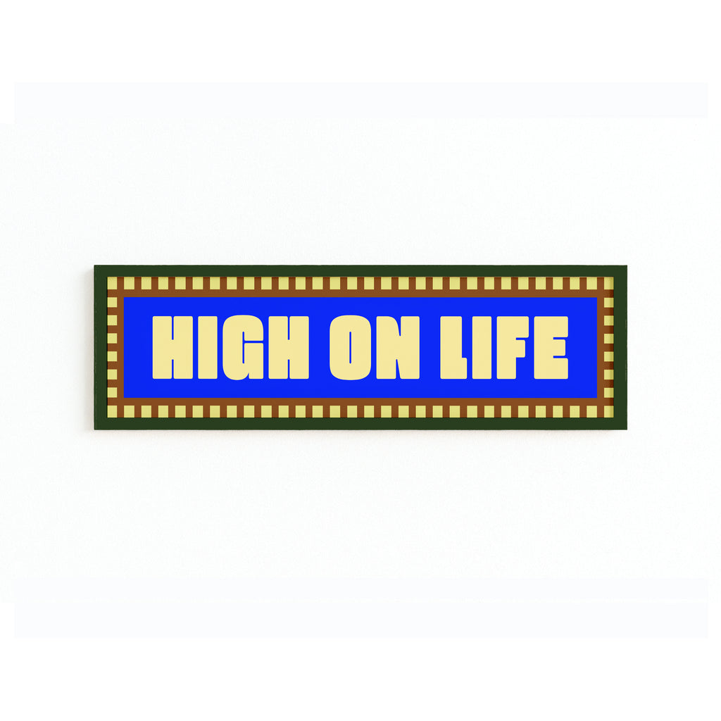 High On Life Panoramic Framed Print