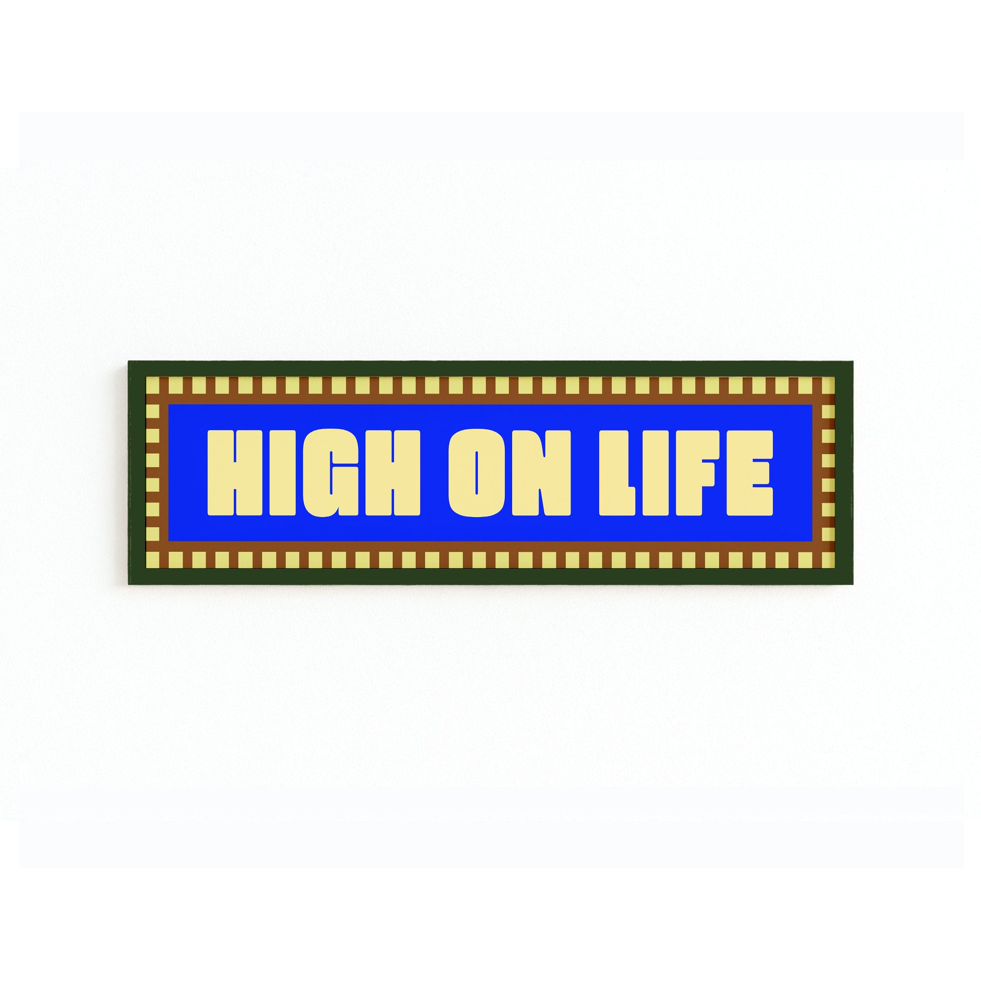 High On Life Panoramic Framed Print