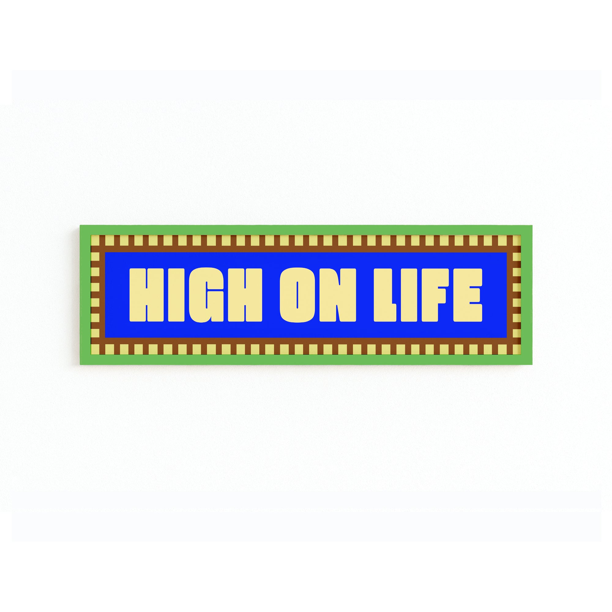 High On Life Panoramic Framed Print