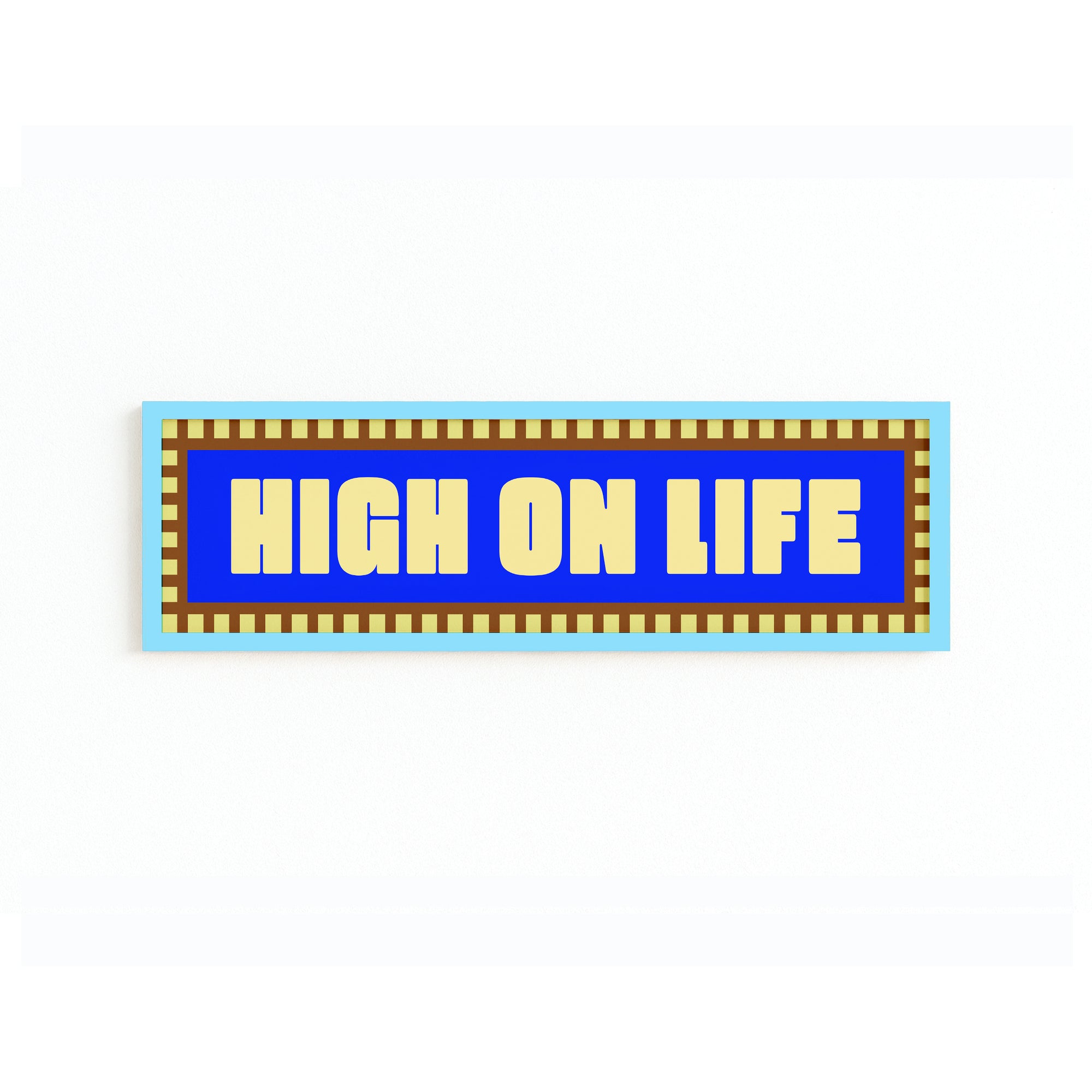 High On Life Panoramic Framed Print